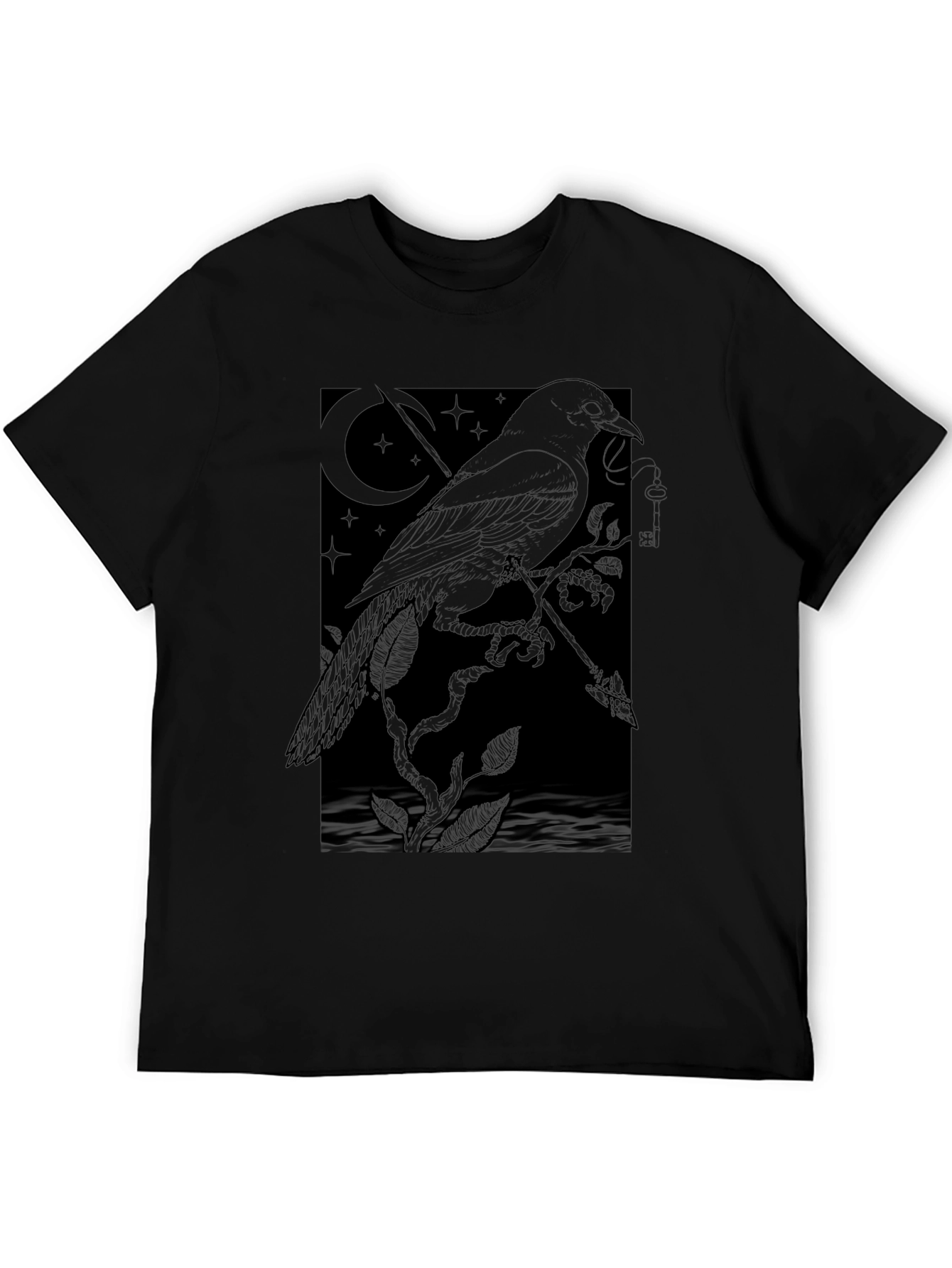 Raven Moon Star T-Shirt - Dark Graphic Tee