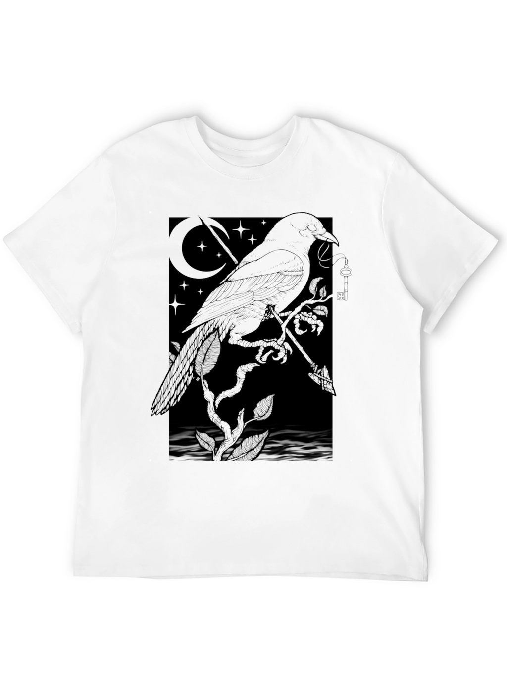 Raven Moon Star T-Shirt - Dark Graphic Tee