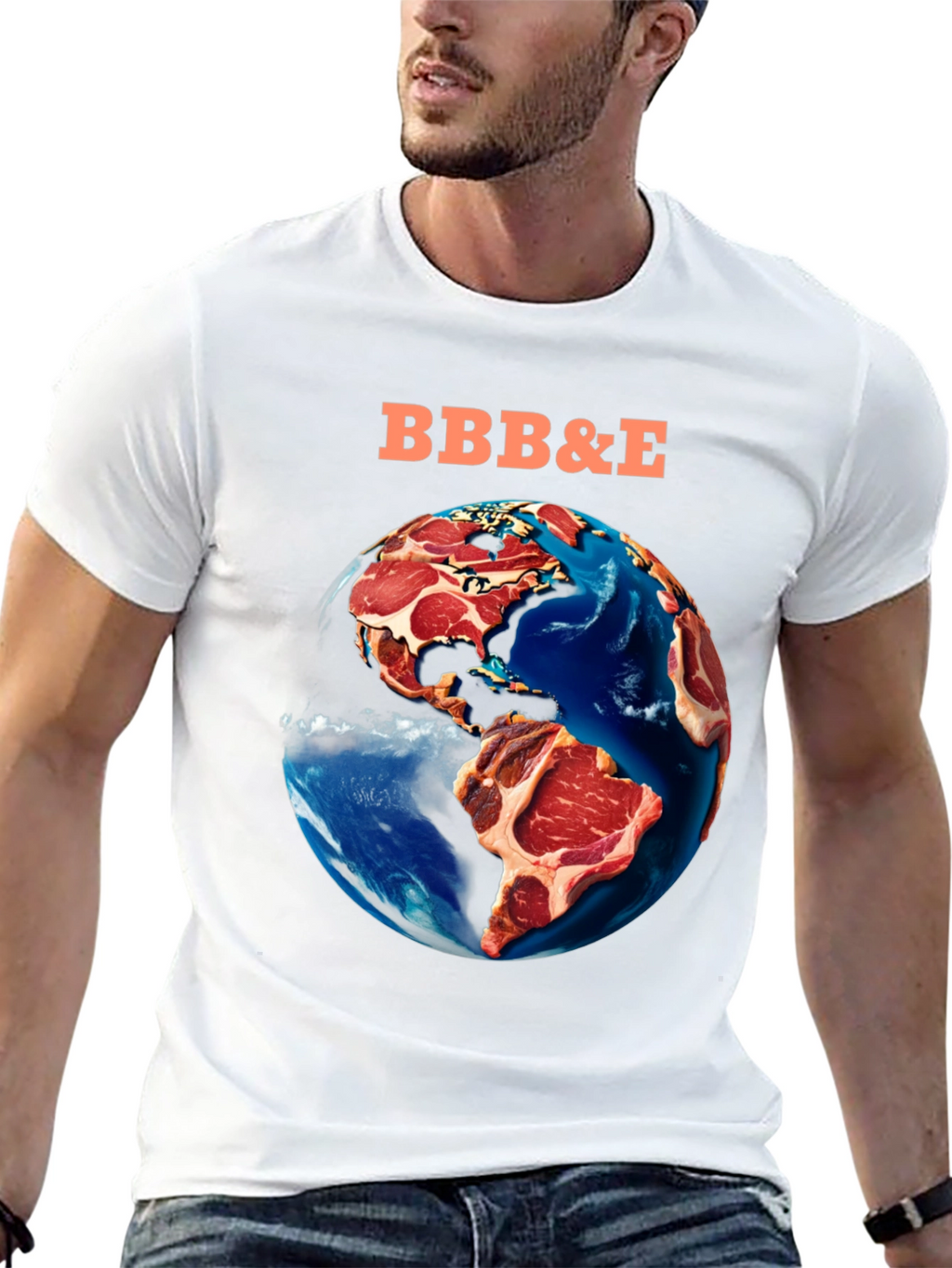 BBB&E Meat Earth Graphic T-Shirt