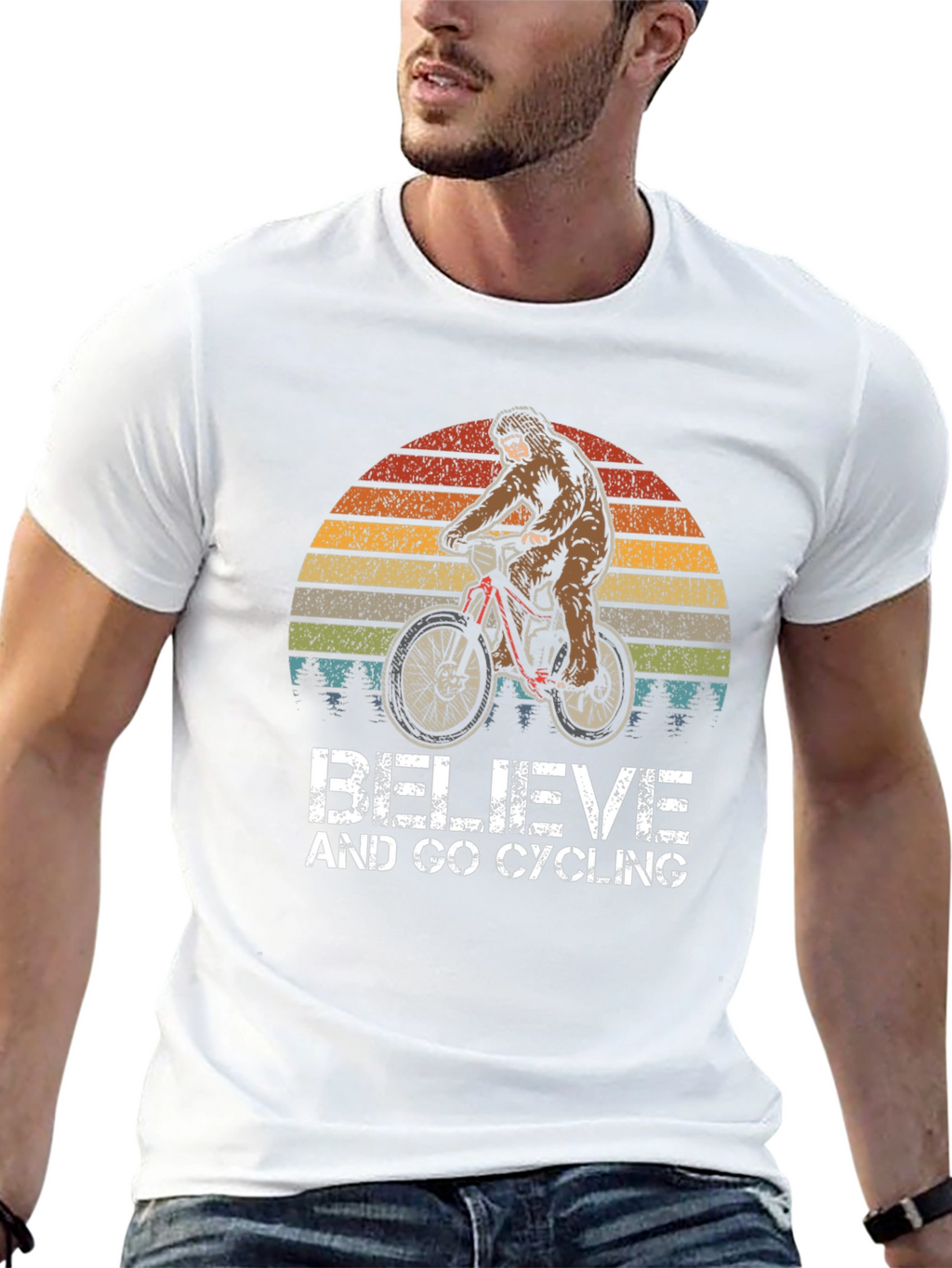Believe & Go Cycling Bigfoot Graphic Tee