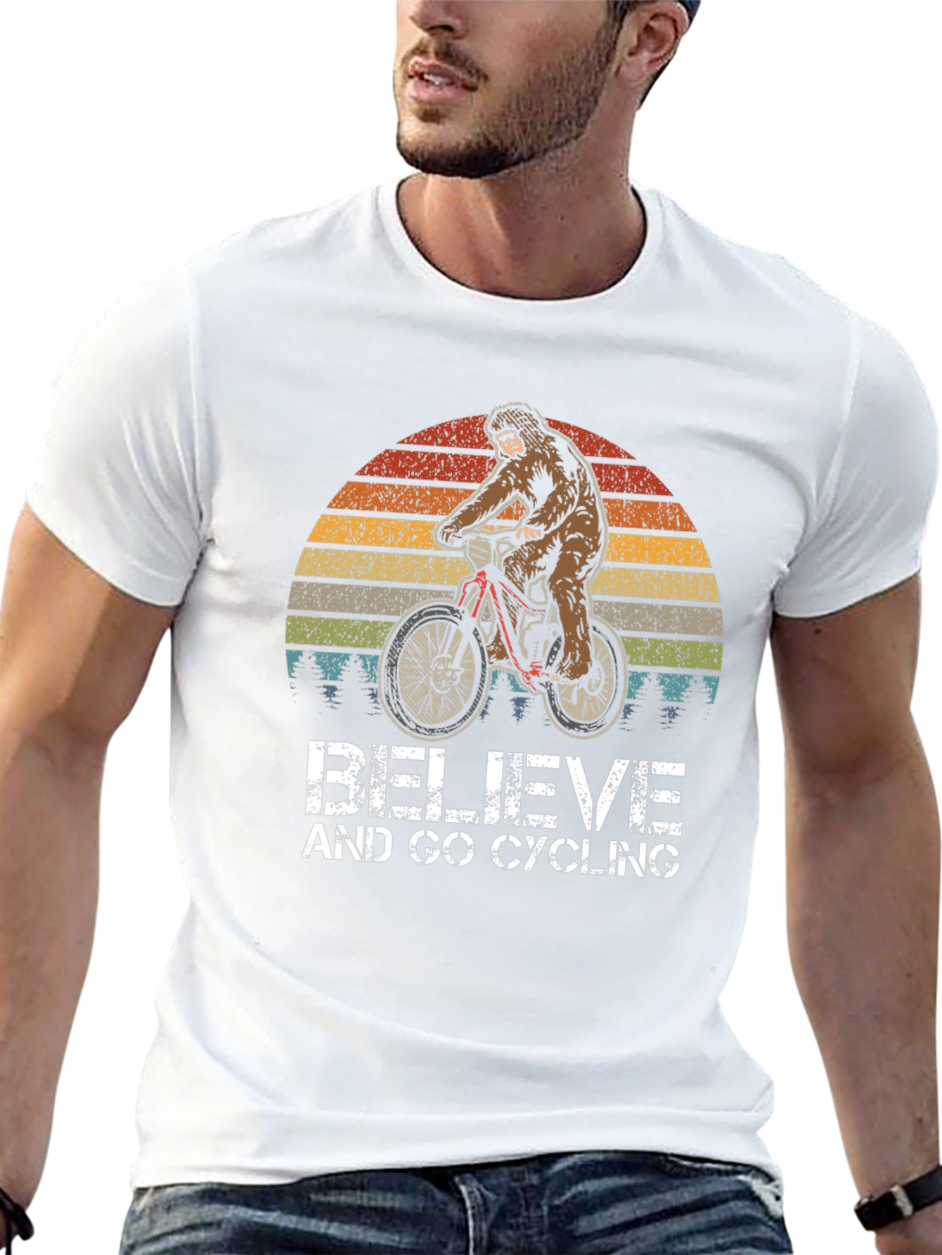 Believe & Go Cycling Bigfoot Graphic Tee