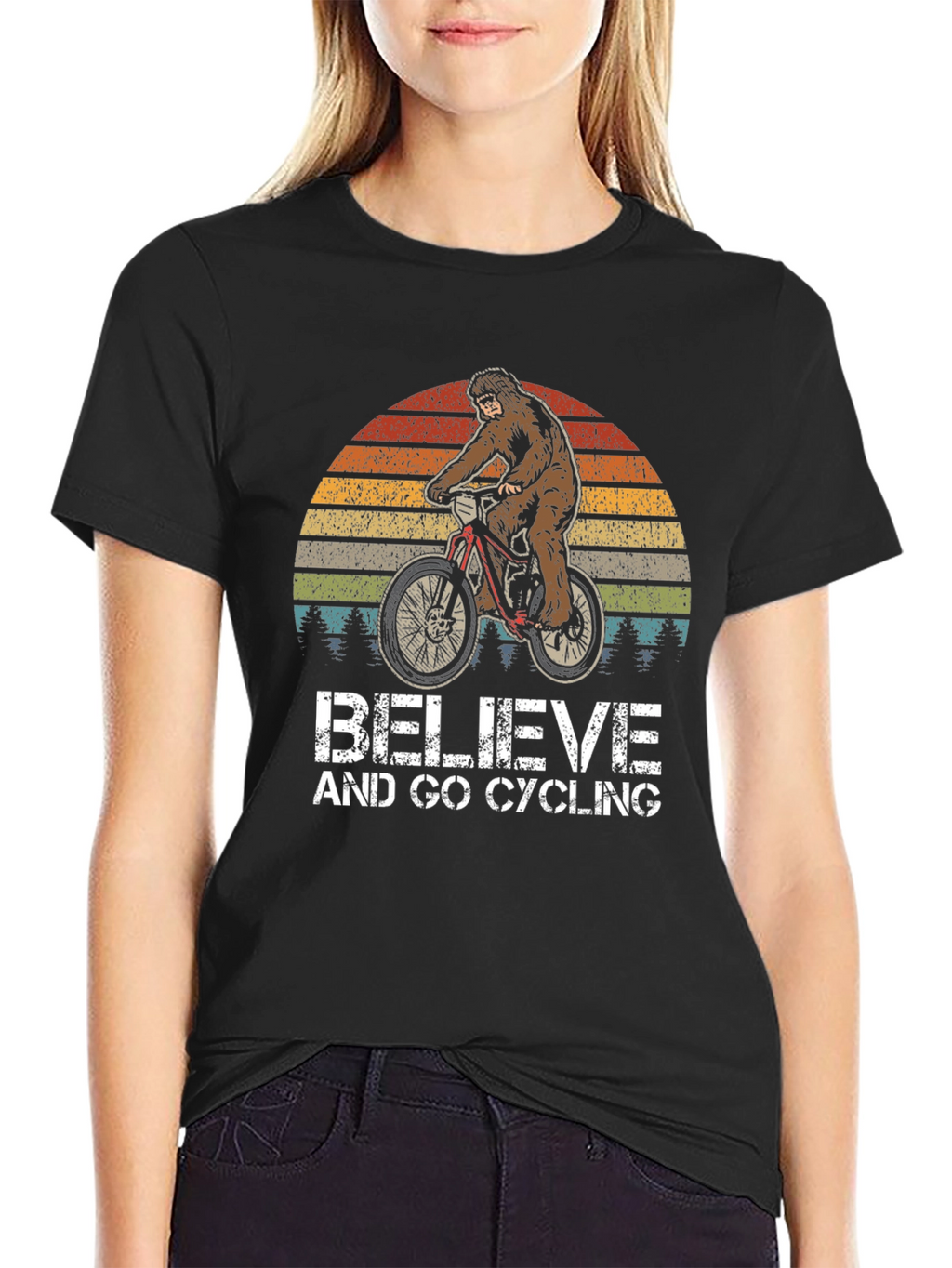 Believe & Go Cycling Bigfoot Graphic Tee