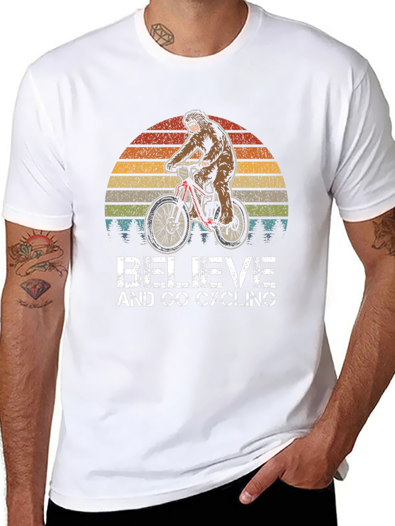 Believe & Go Cycling Bigfoot Graphic Tee