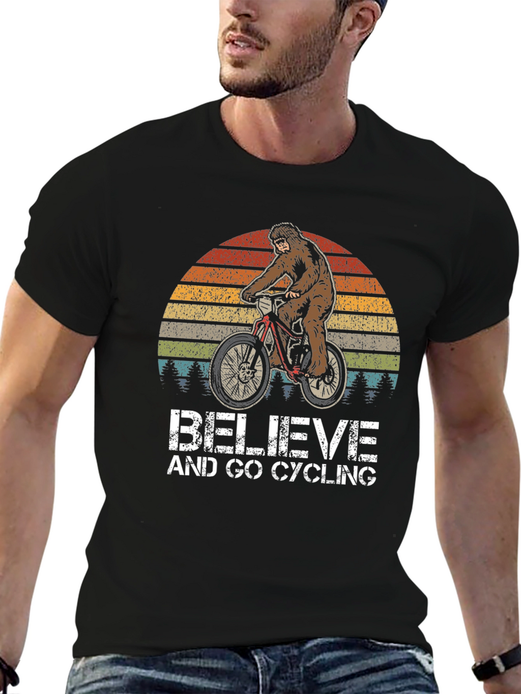 Believe & Go Cycling Bigfoot Graphic Tee