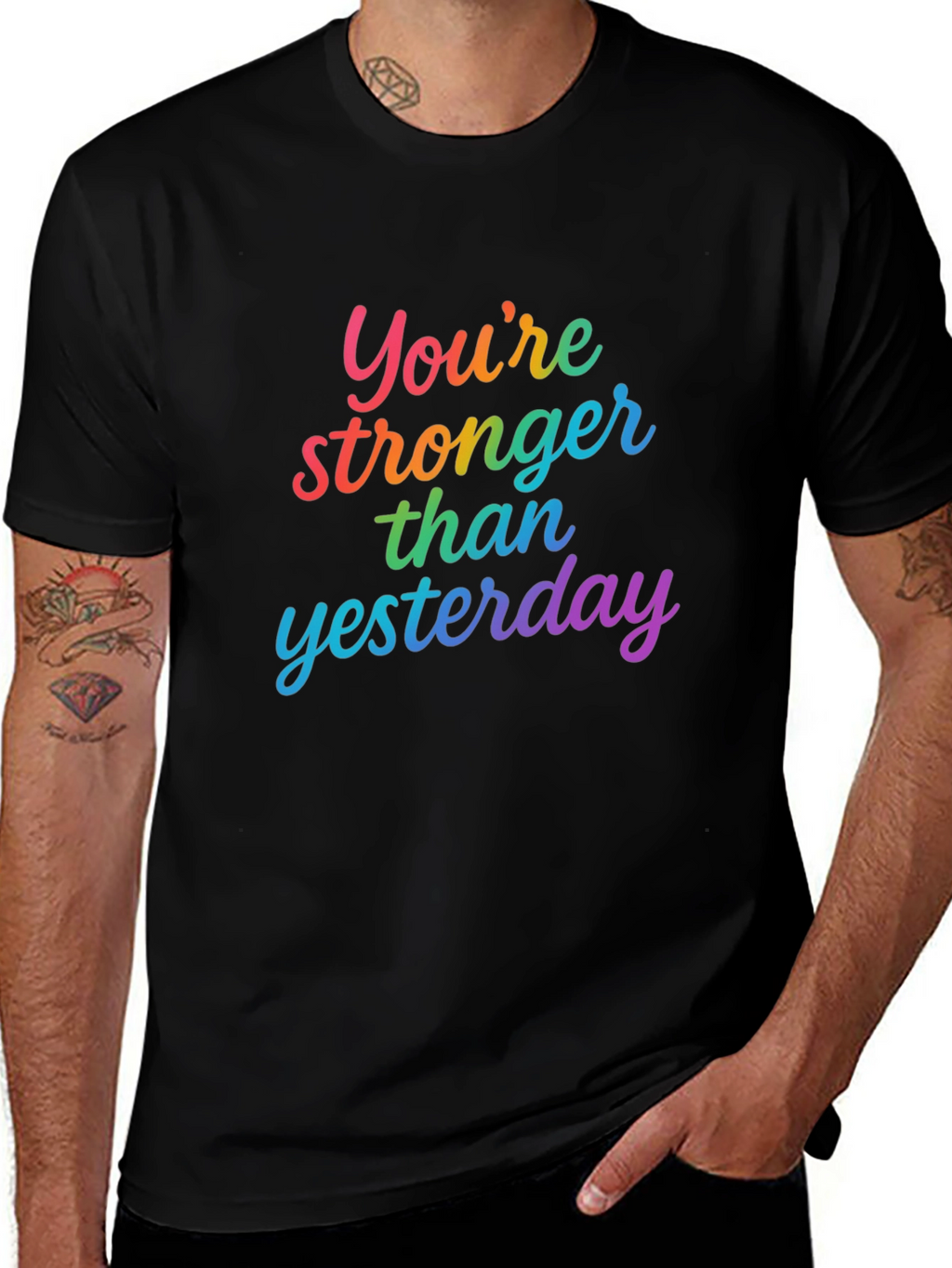 Youre Stronger Than Yesterday Graphic Tee