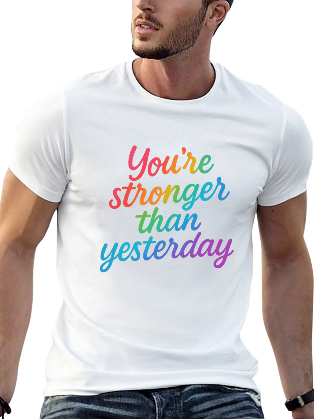 Youre Stronger Than Yesterday Graphic Tee