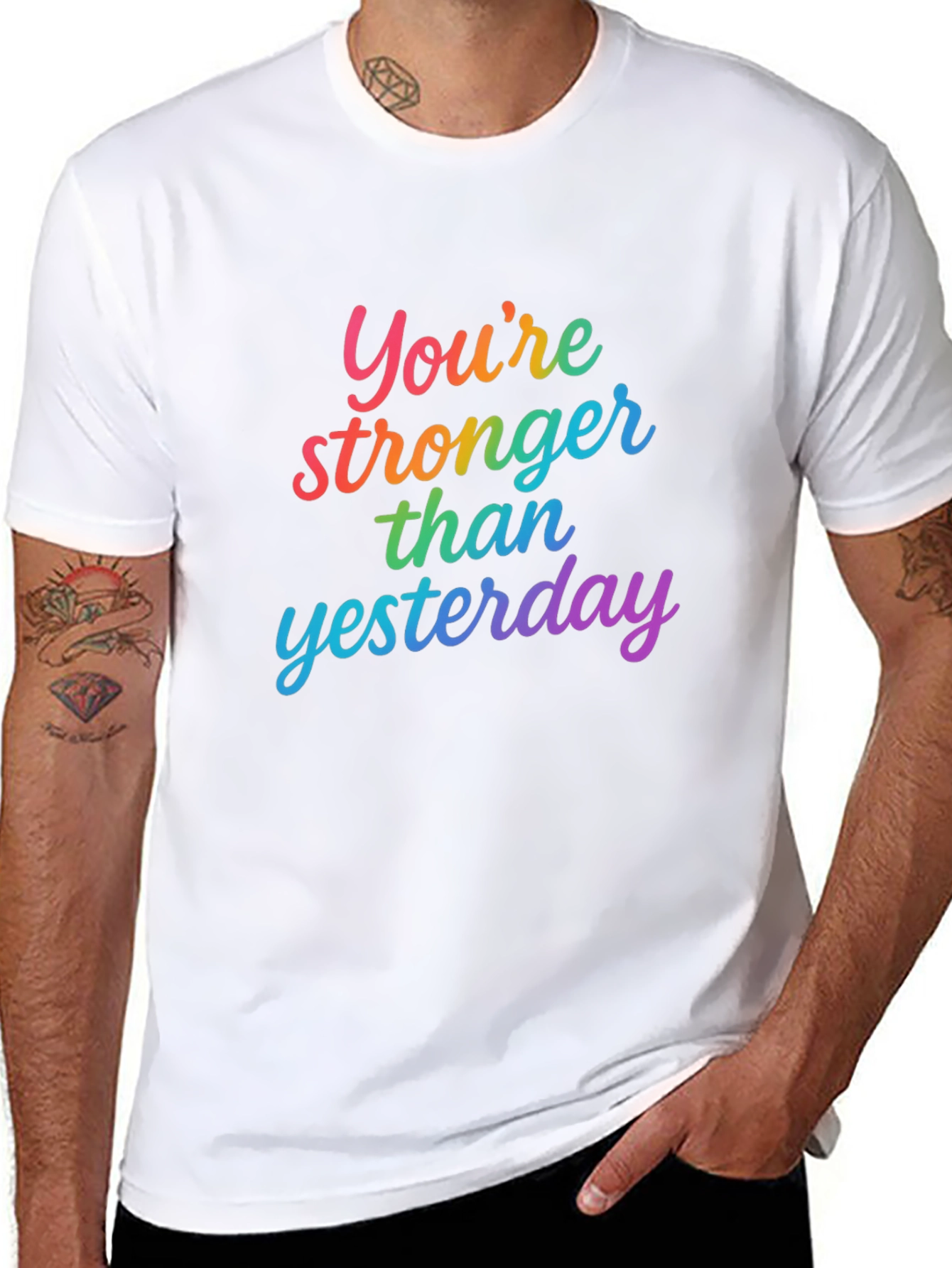 Youre Stronger Than Yesterday Graphic Tee