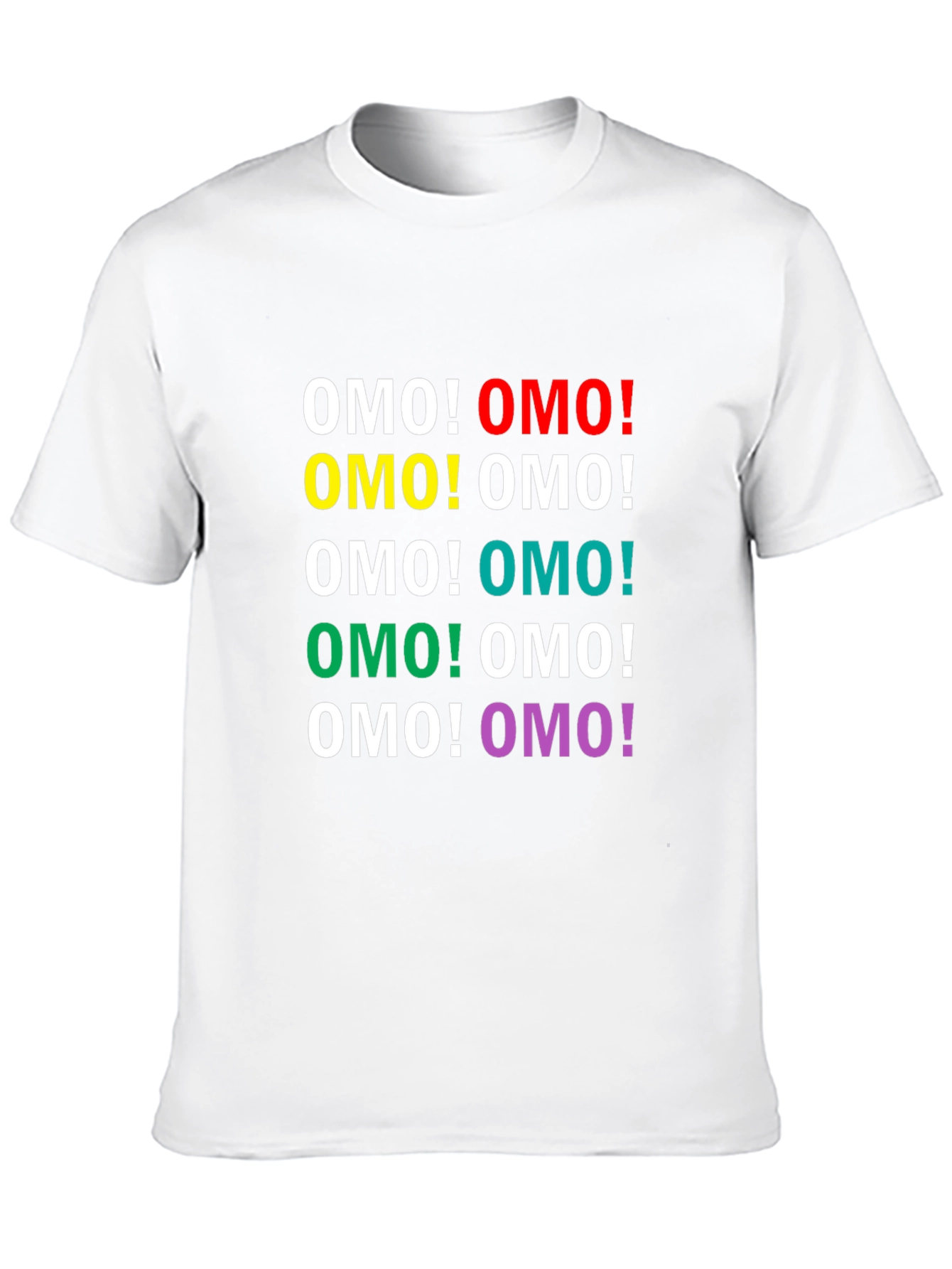 OMO! Colorful Graphic T-Shirt