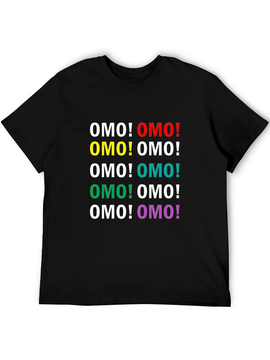 OMO! Colorful Graphic T-Shirt
