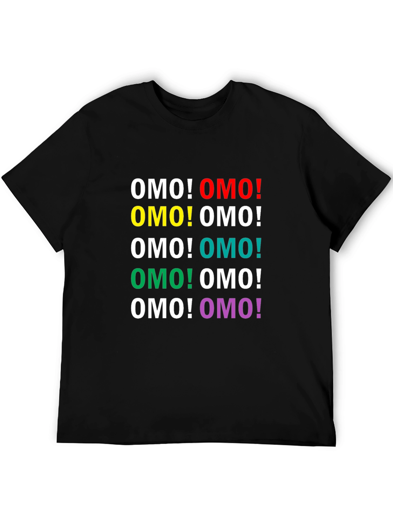 OMO! Colorful Graphic T-Shirt