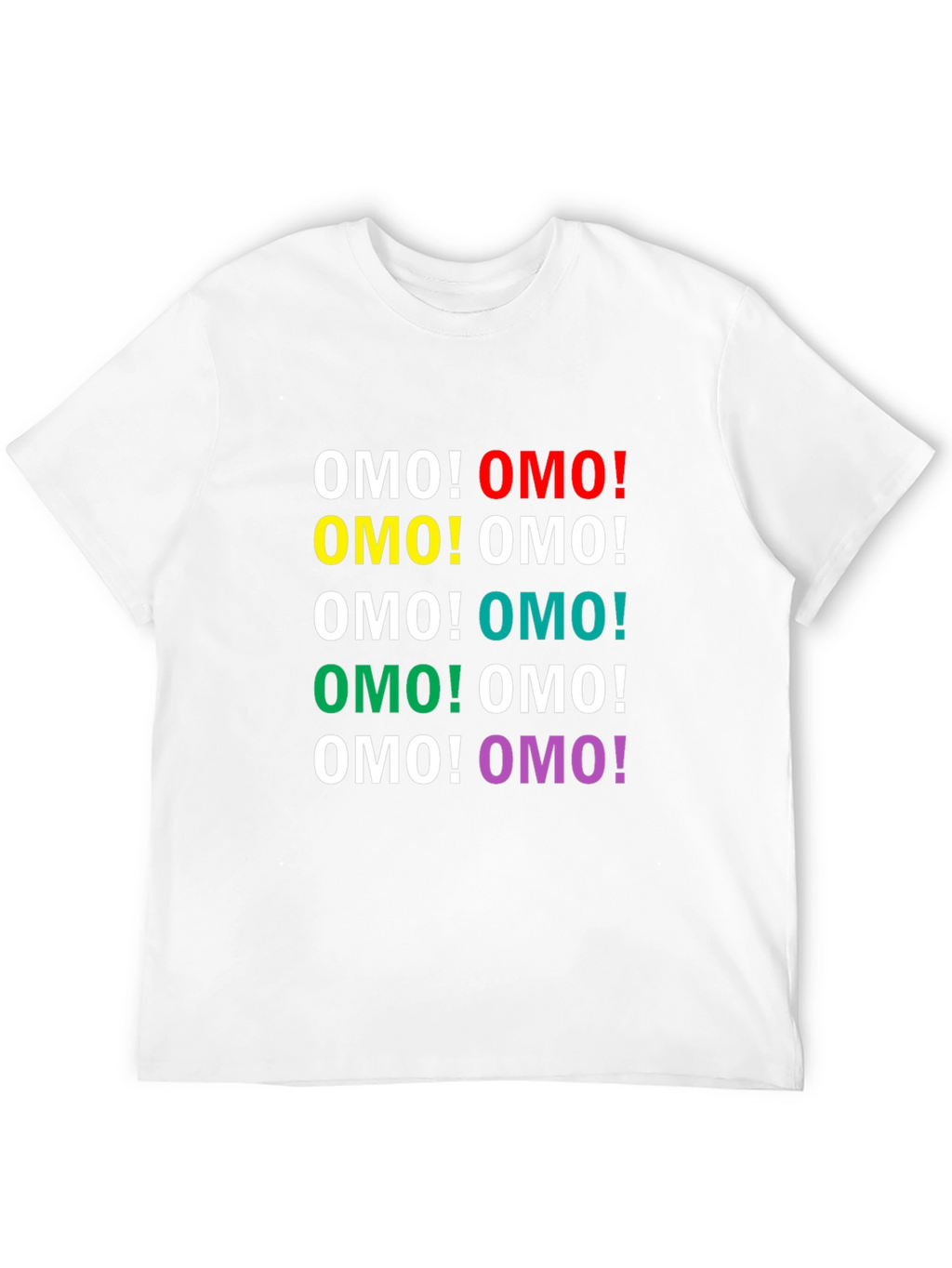 OMO! Colorful Graphic T-Shirt