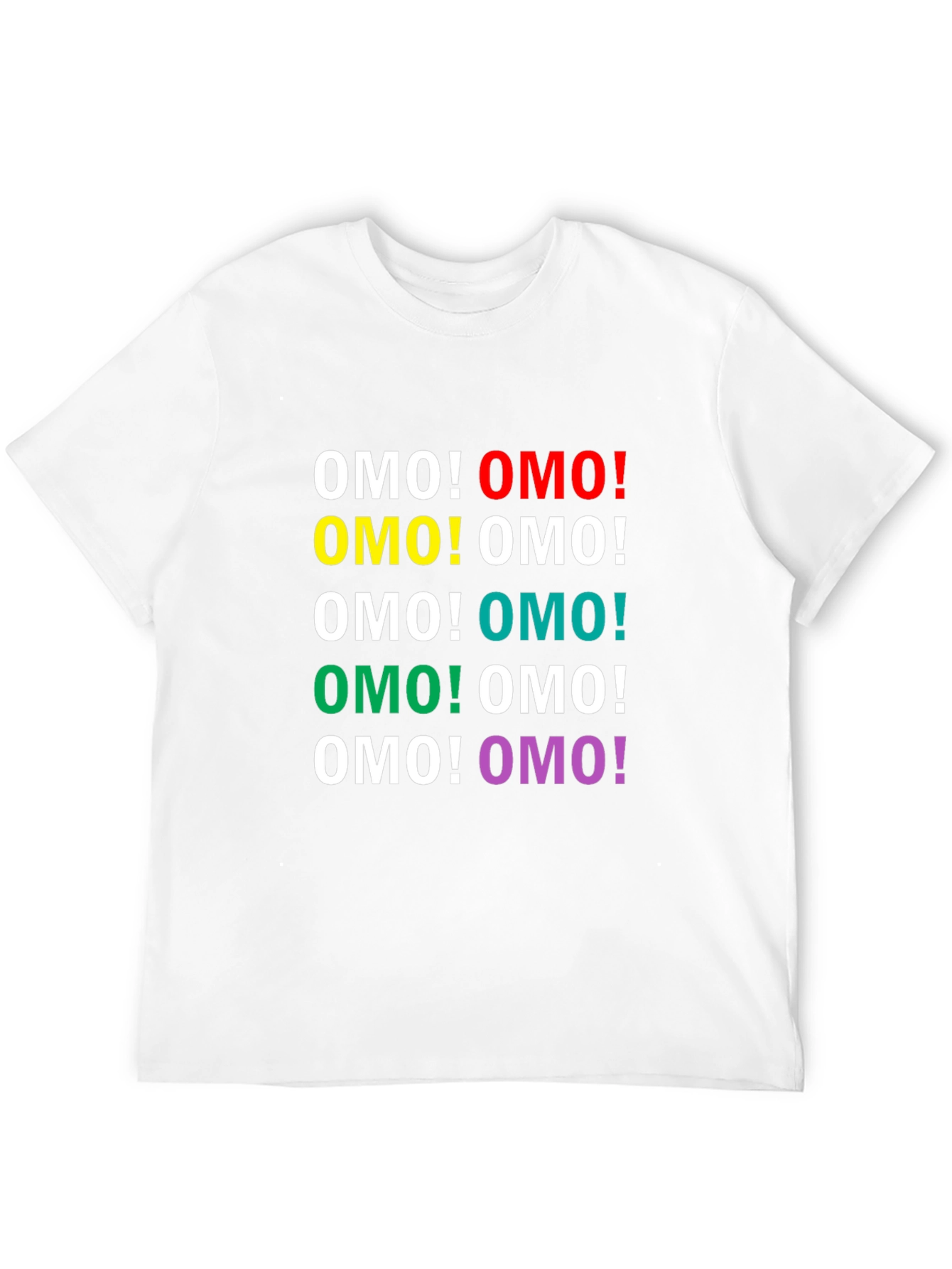 OMO! Colorful Graphic T-Shirt
