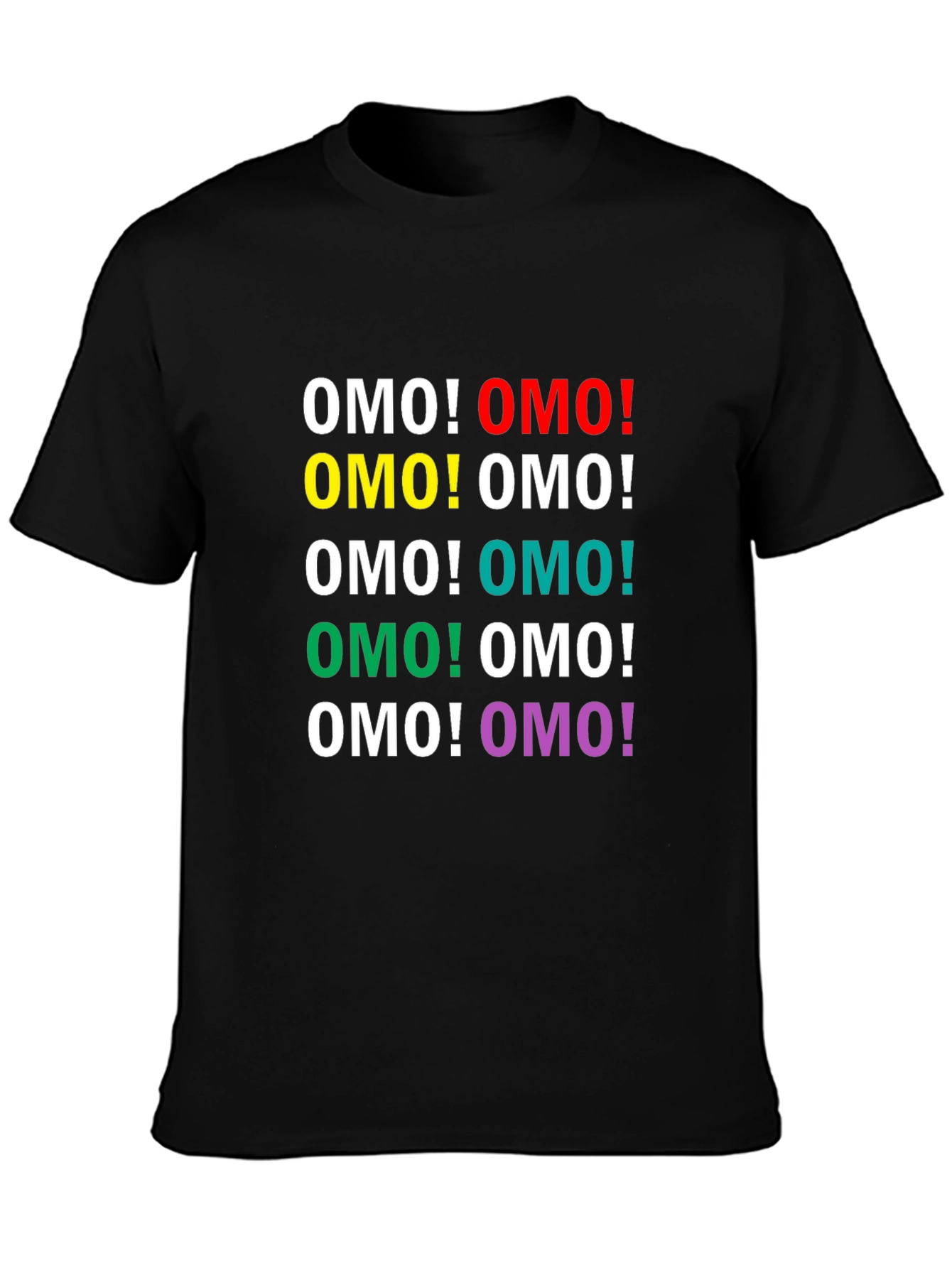OMO! Colorful Graphic T-Shirt