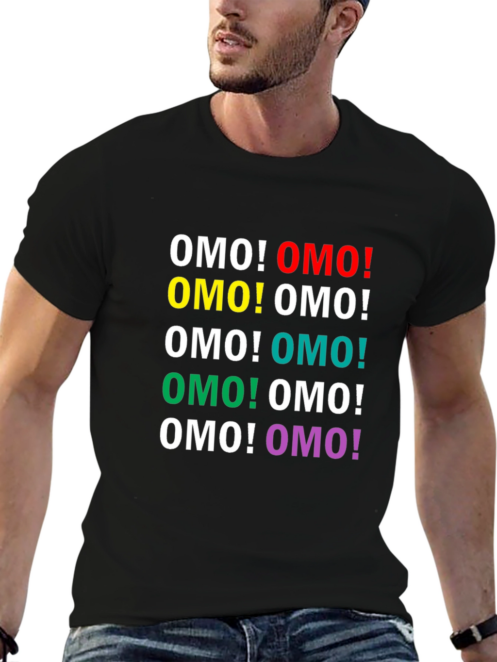 OMO! Colorful Graphic T-Shirt
