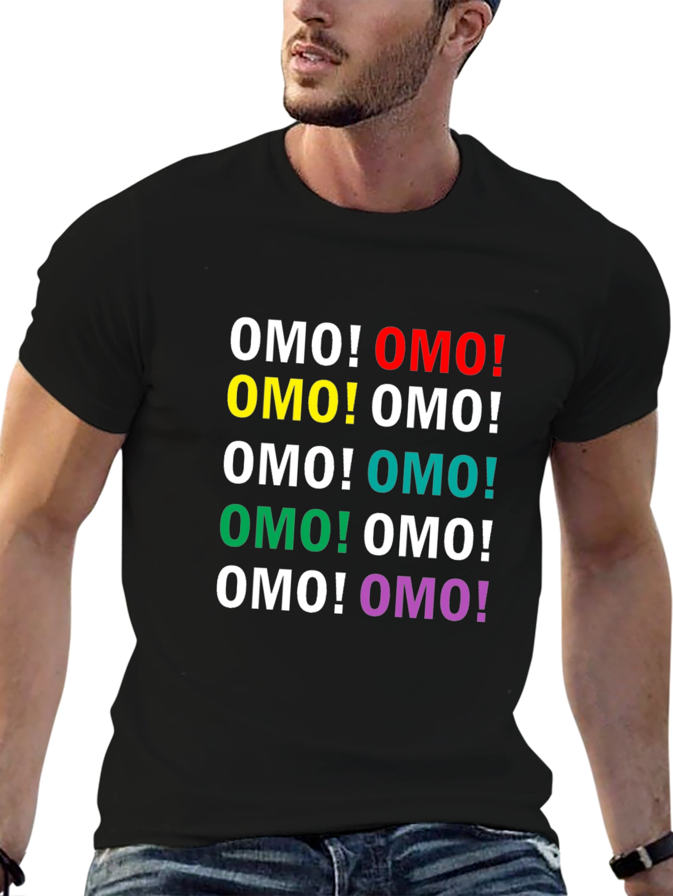 OMO! Colorful Graphic T-Shirt