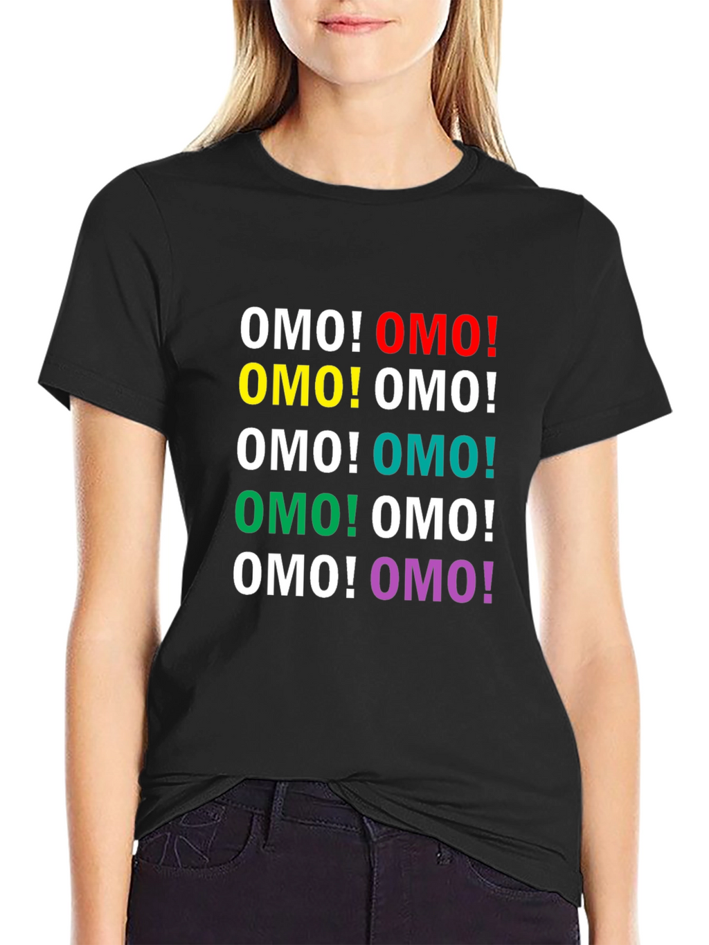 OMO! Colorful Graphic T-Shirt