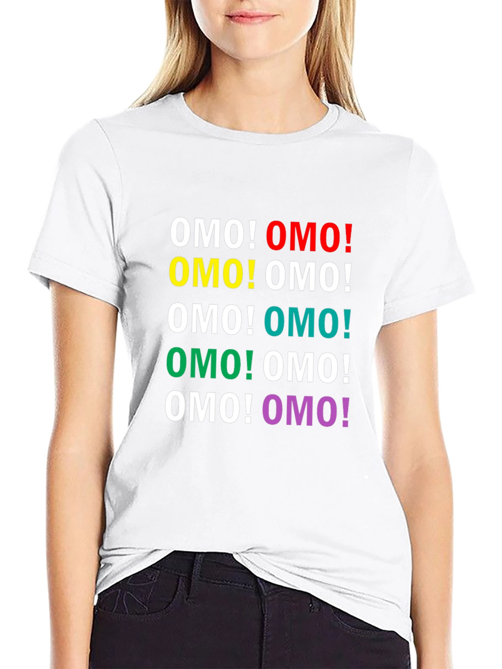 OMO! Colorful Graphic T-Shirt