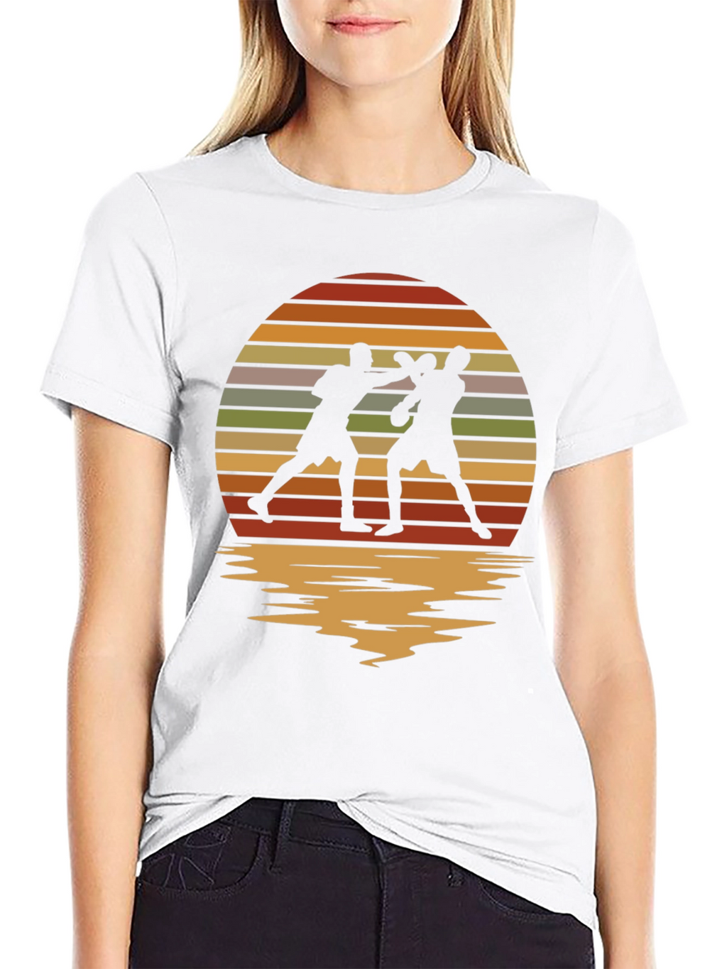 Retro Sunset Boxing T-Shirt