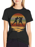 Retro Sunset Boxing T-Shirt