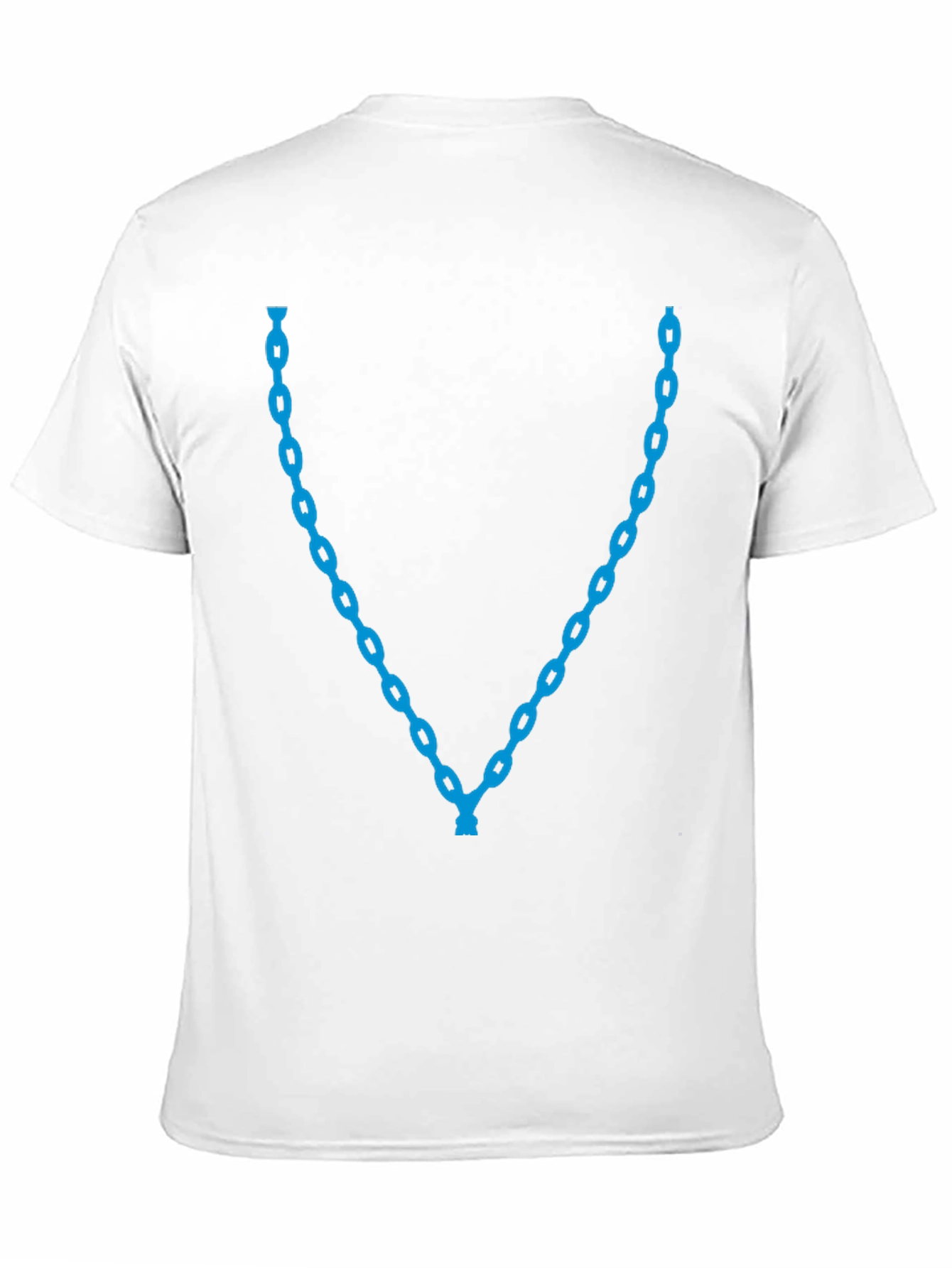 Blue Chain Graphic Tee - Stylish Casual Wear