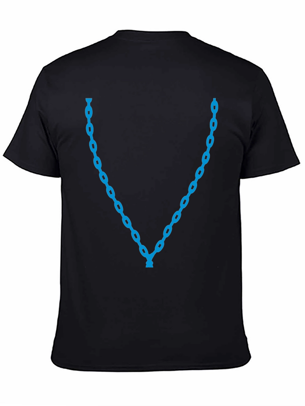 Blue Chain Graphic Tee - Stylish Casual Wear