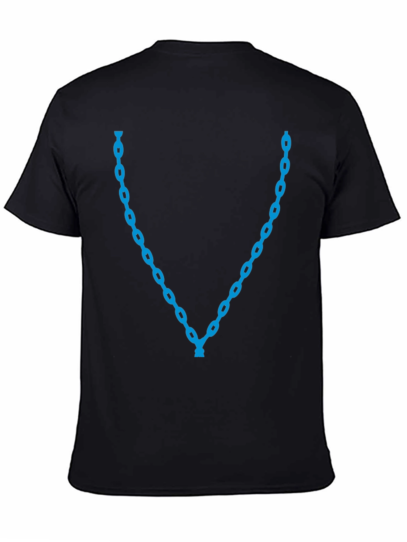Blue Chain Graphic Tee - Stylish Casual Wear