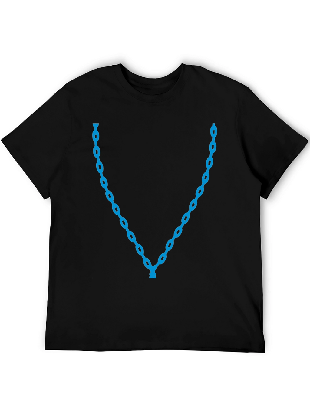 Blue Chain Graphic Tee - Stylish Casual Wear