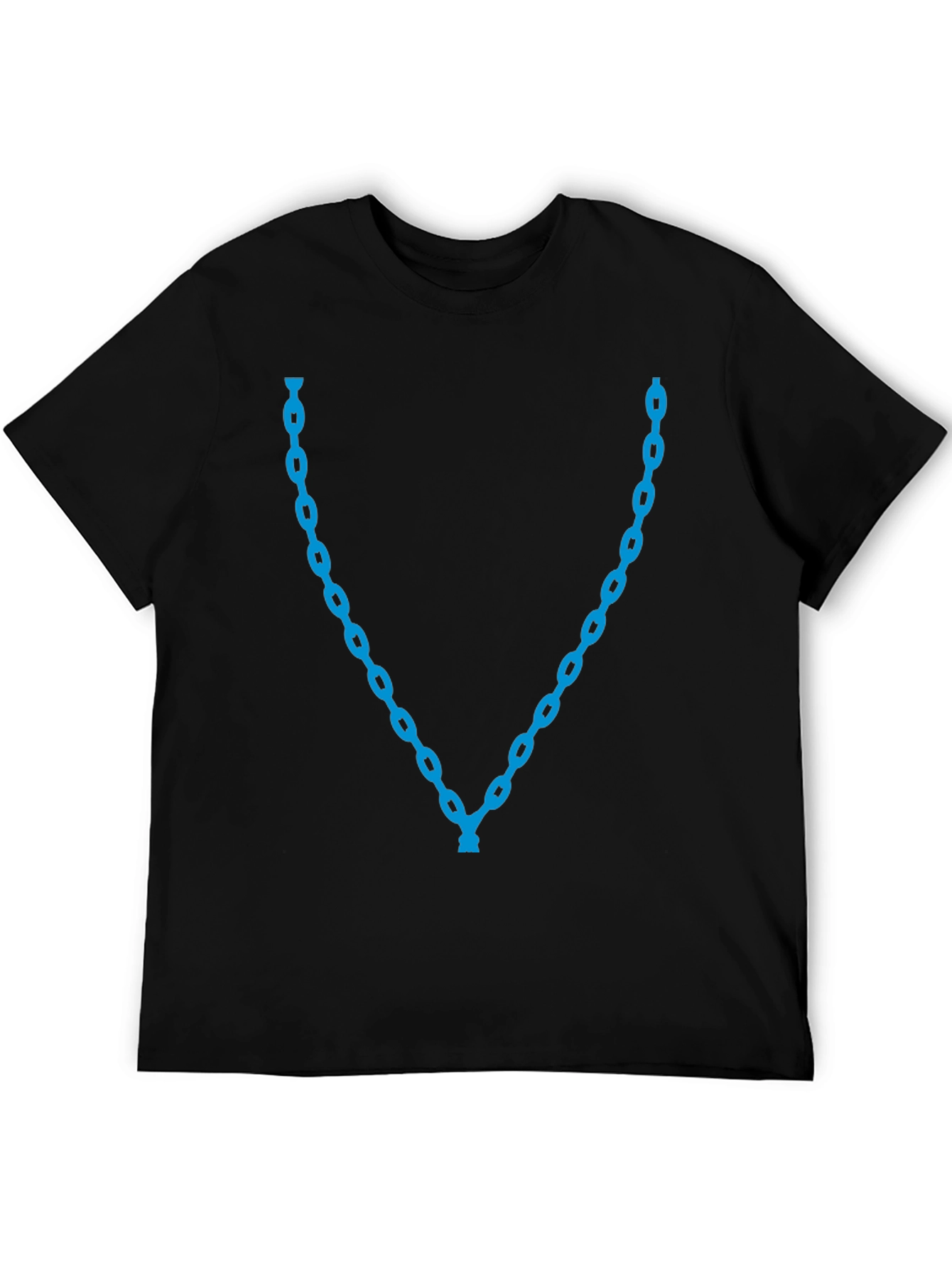 Blue Chain Graphic Tee - Stylish Casual Wear