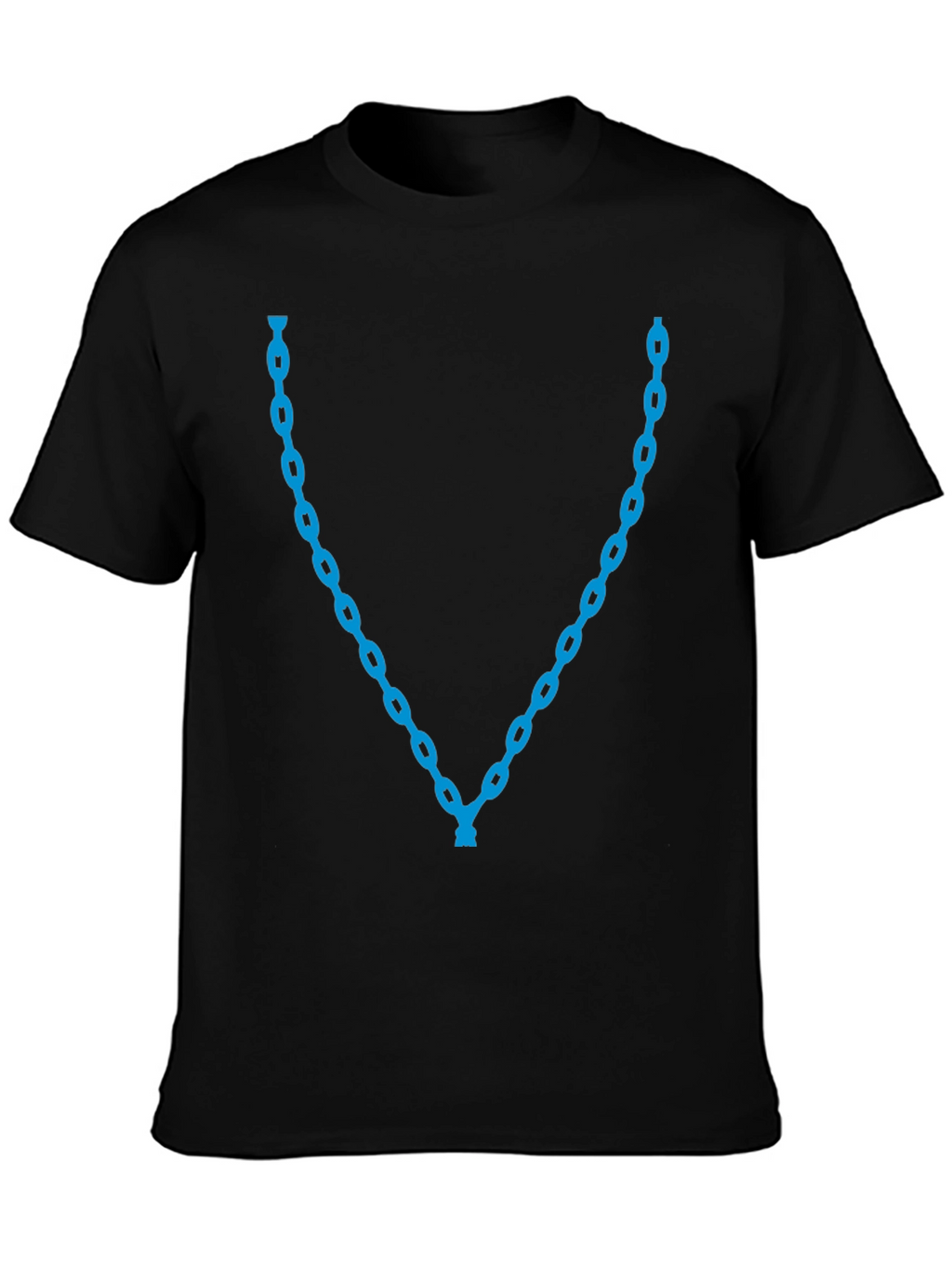 Blue Chain Graphic Tee - Stylish Casual Wear