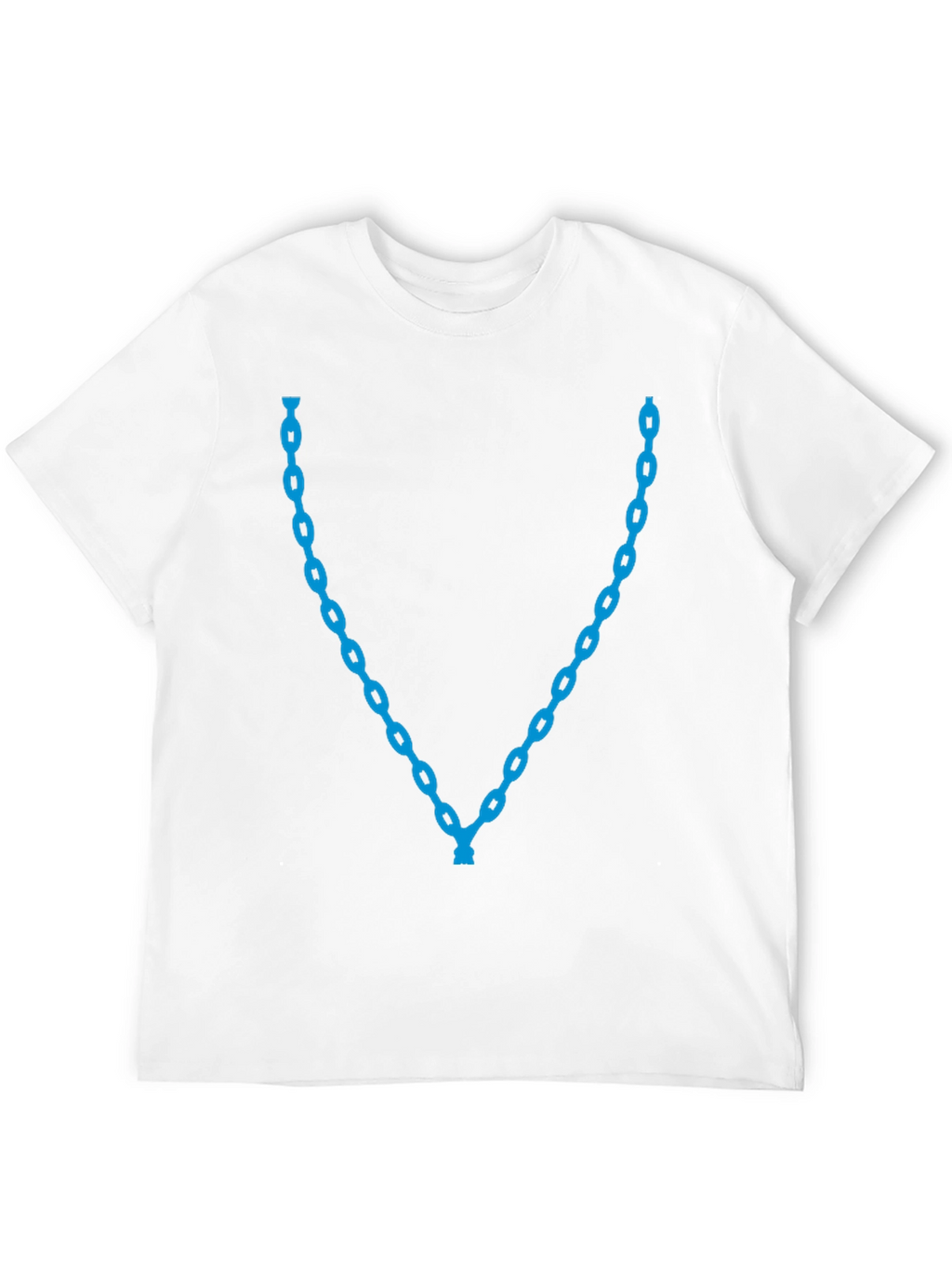 Blue Chain Graphic Tee - Stylish Casual Wear