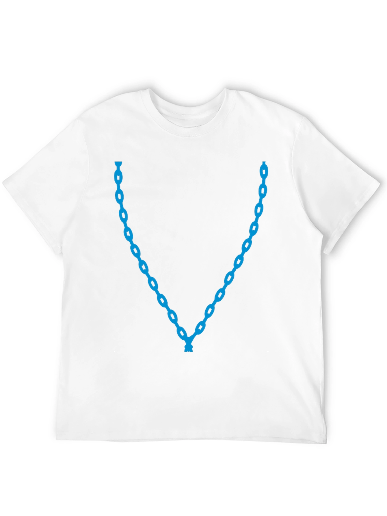 Blue Chain Graphic Tee - Stylish Casual Wear
