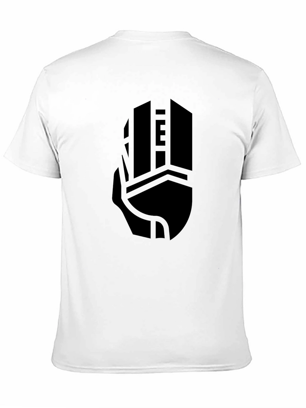 Geometric Skyscraper Graphic Tee - Modern Black T-Shirt