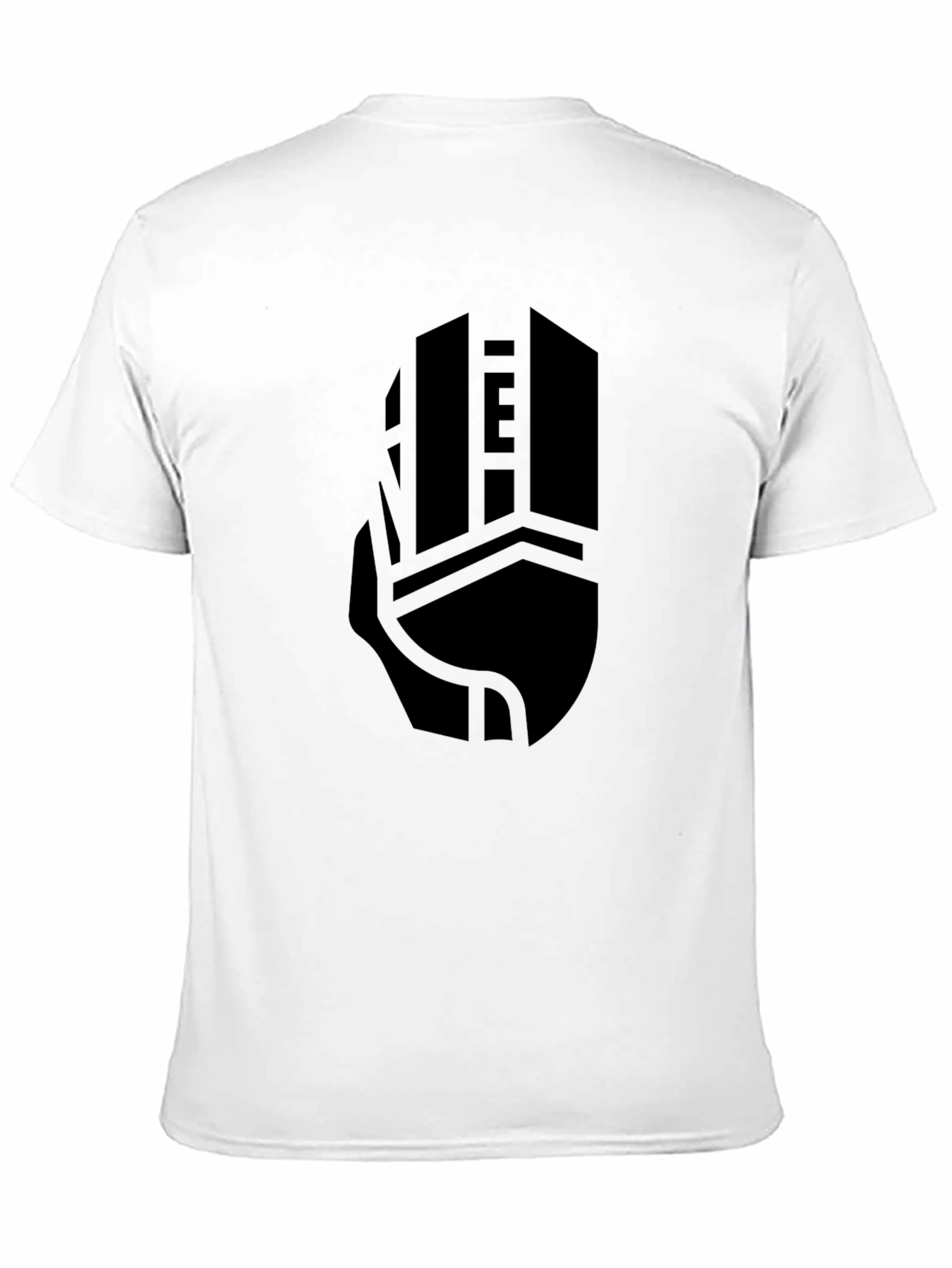 Geometric Skyscraper Graphic Tee - Modern Black T-Shirt
