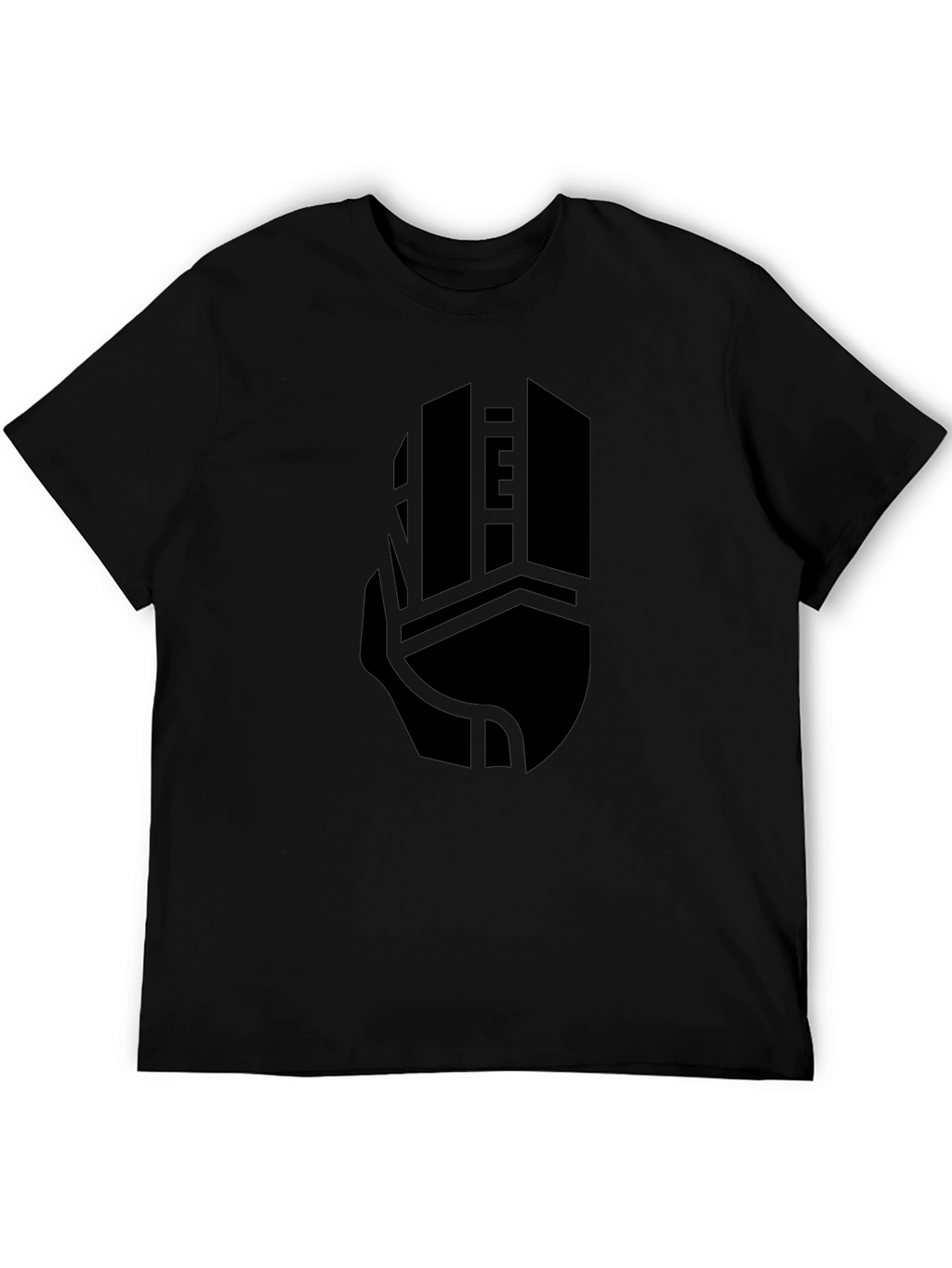 Geometric Skyscraper Graphic Tee - Modern Black T-Shirt