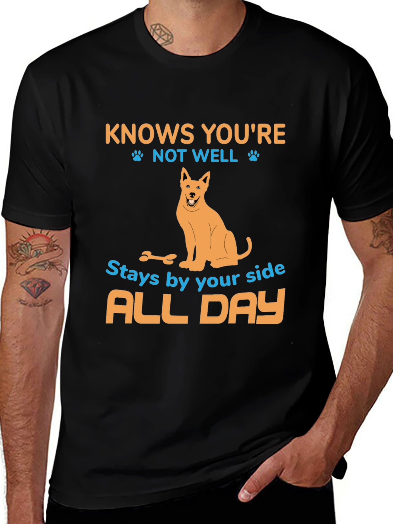 Dog Lover T-Shirt - Knows Youre Not Well