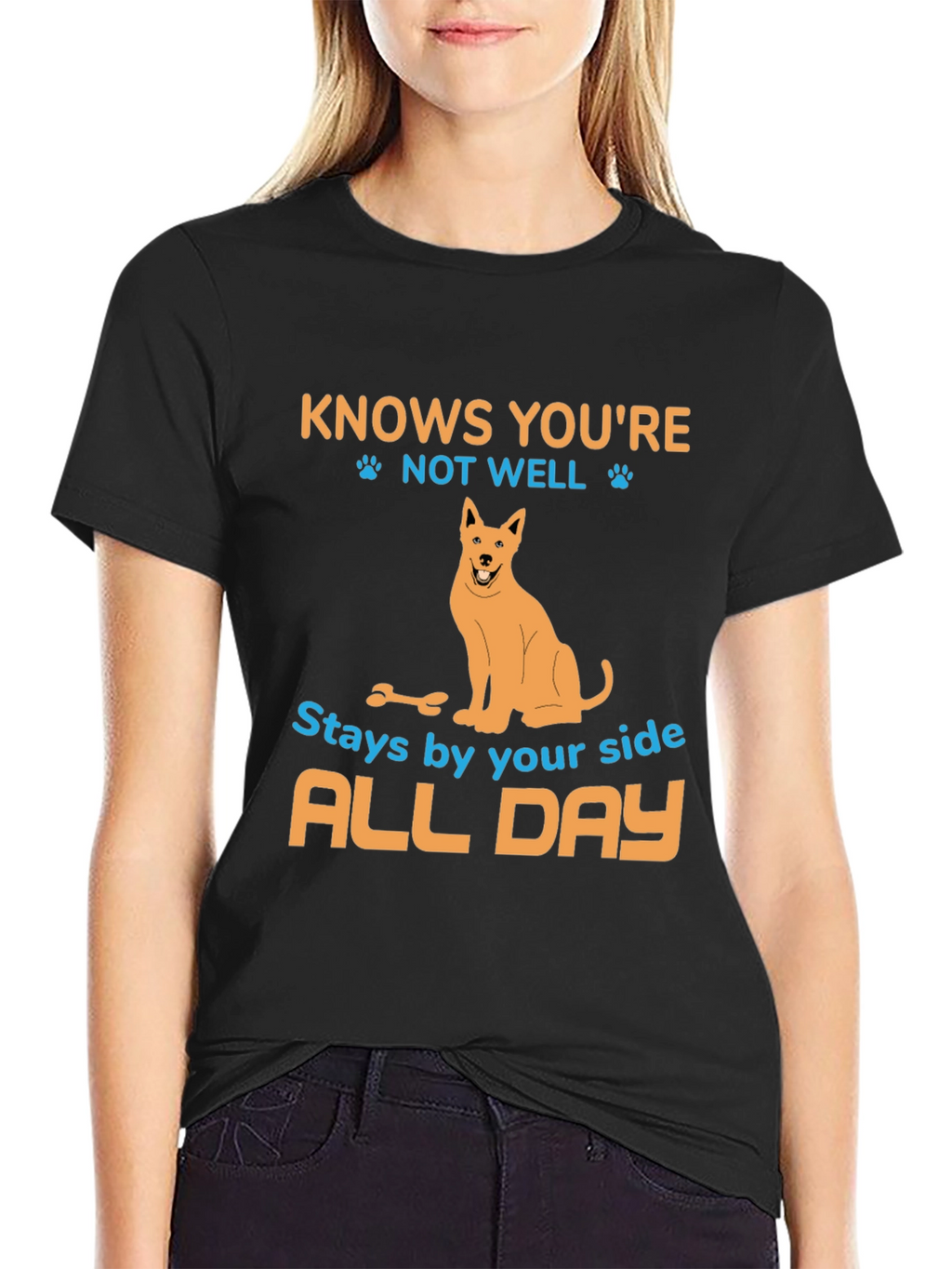 Dog Lover T-Shirt - Knows Youre Not Well