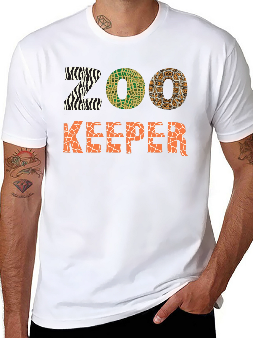 Zoo Keeper Animal Print T-Shirt