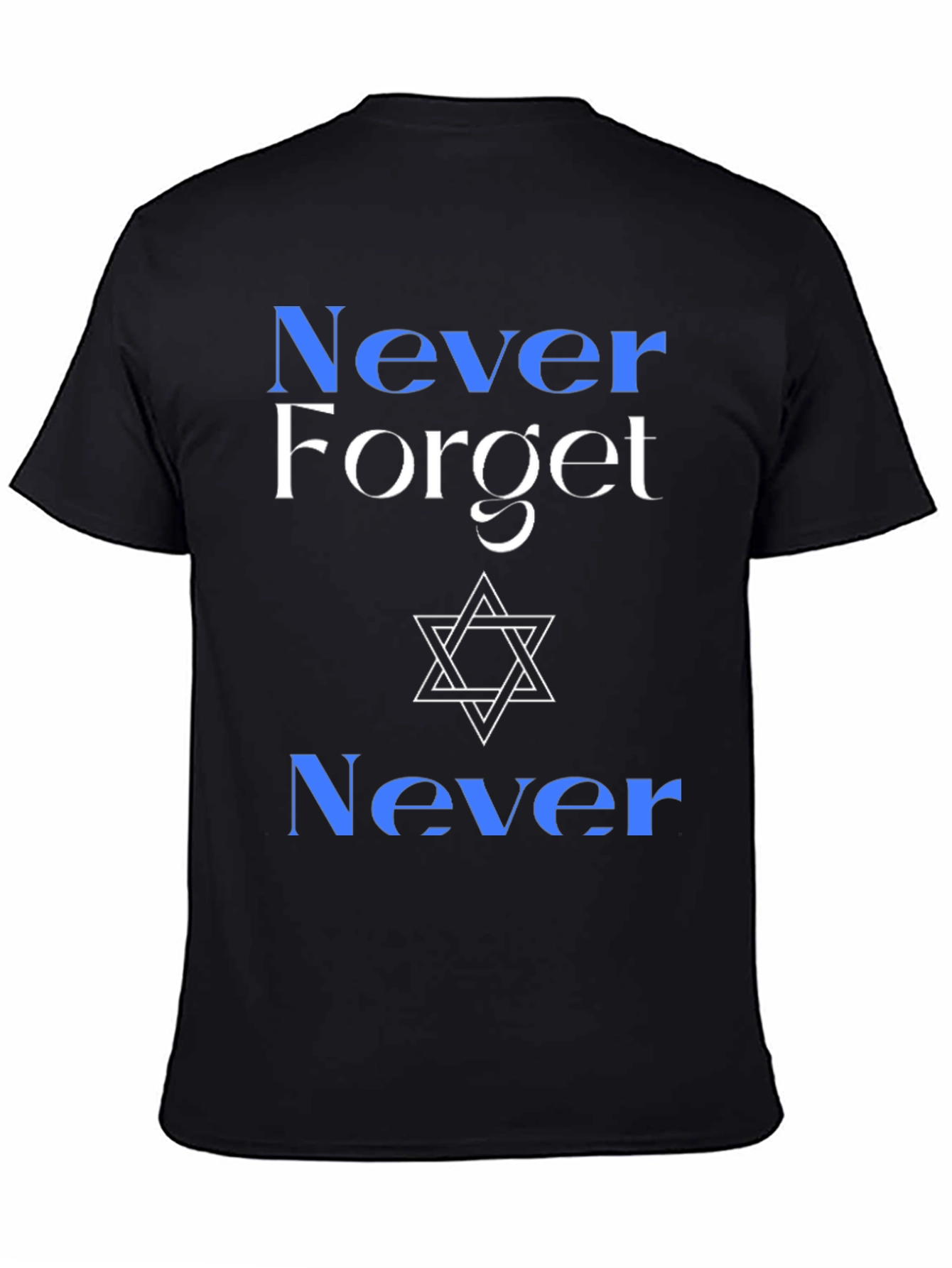 Never Forget T-Shirt Jewish Star of David