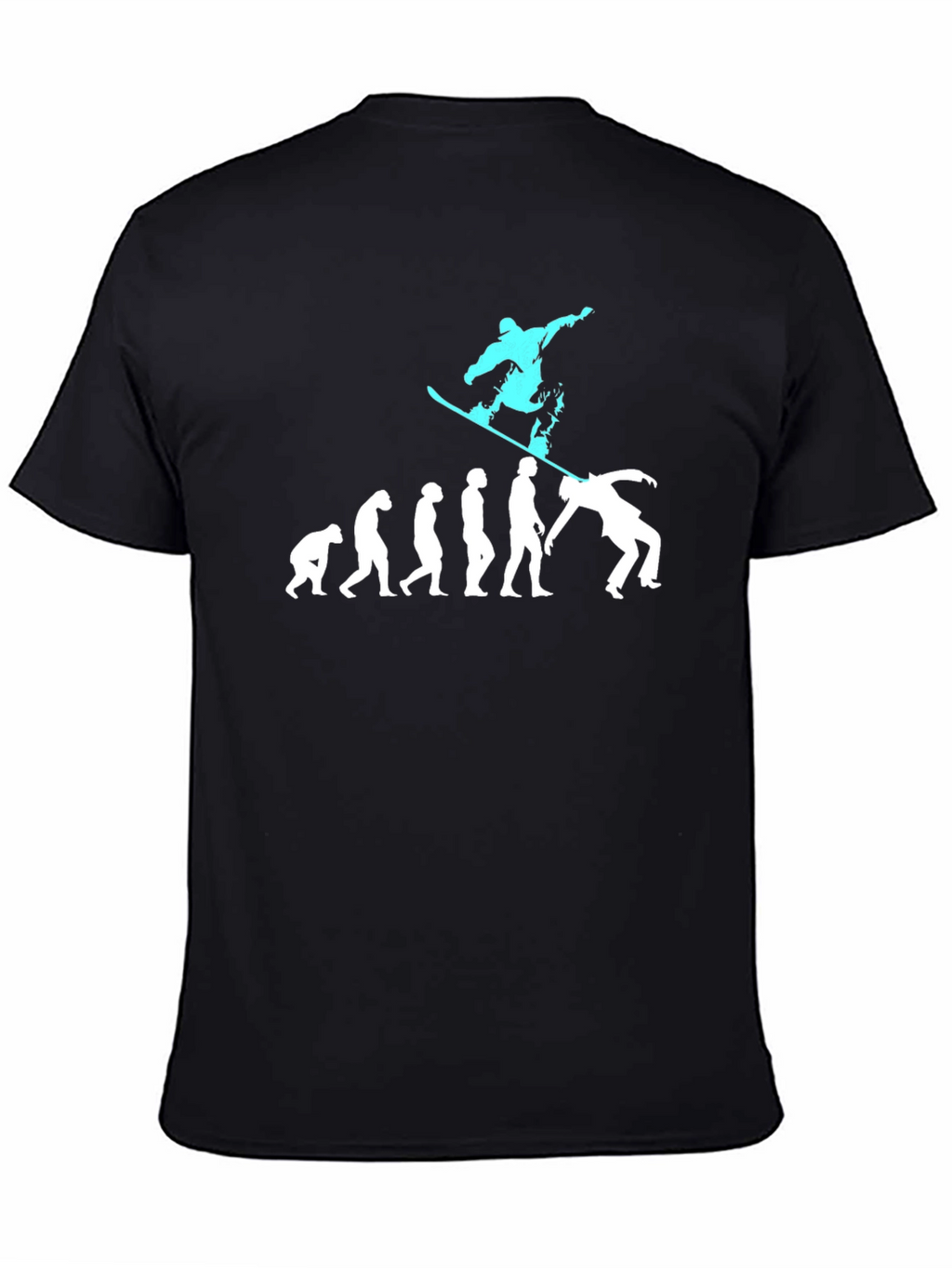 Snowboarding Evolution Graphic T-Shirt - Black
