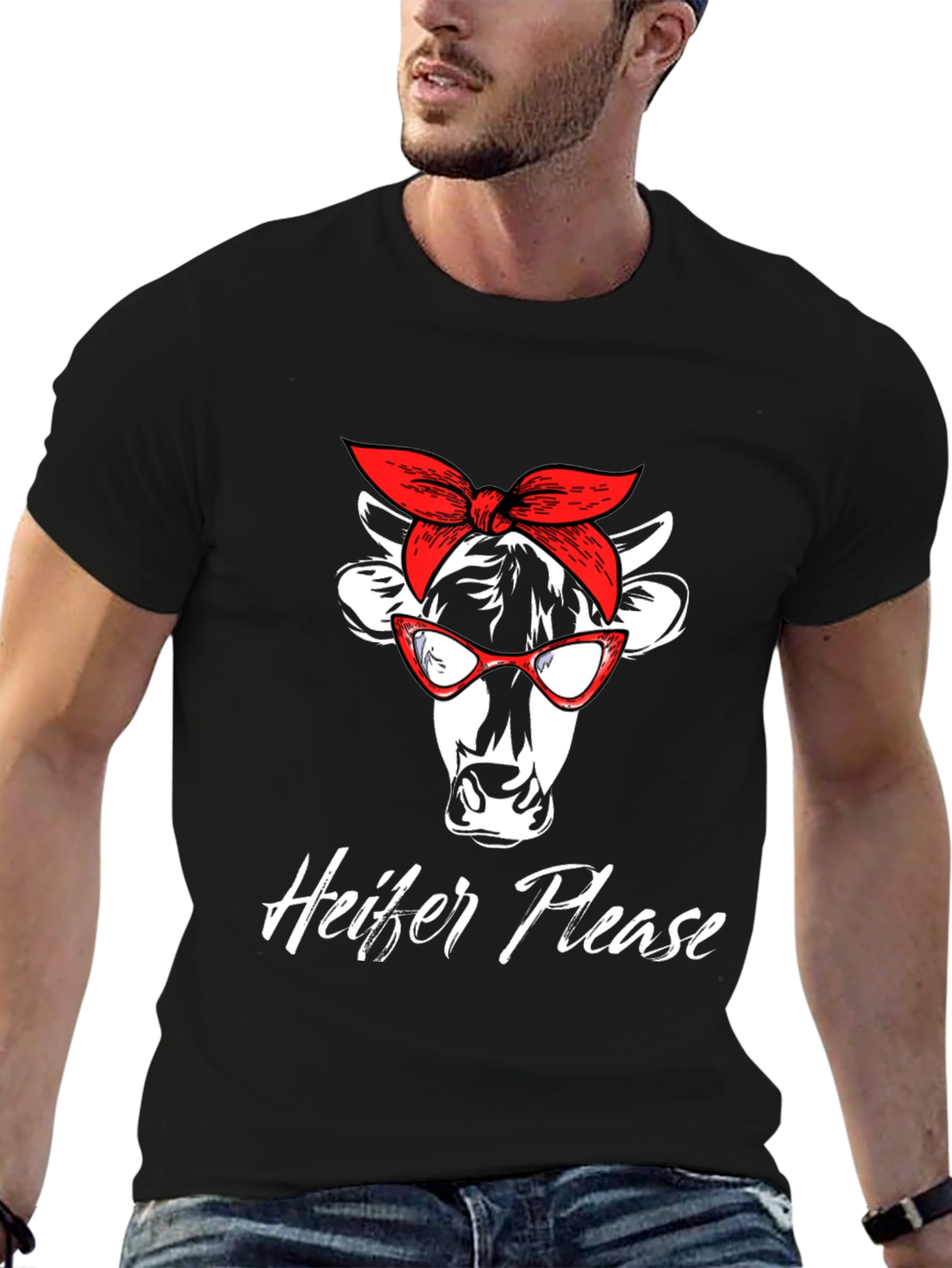 Heifer Please Graphic T-Shirt - Funny Cow Tee