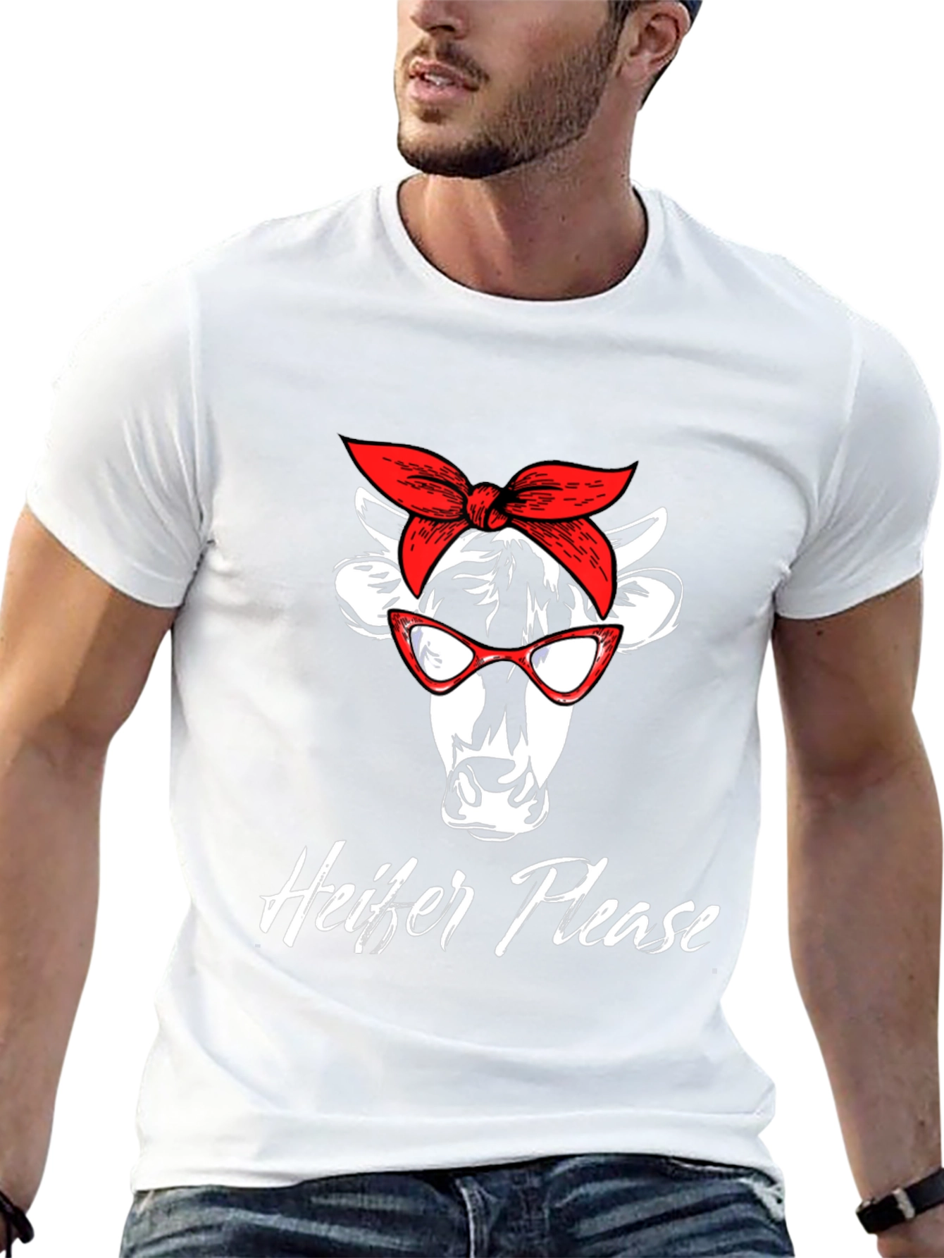 Heifer Please Graphic T-Shirt - Funny Cow Tee