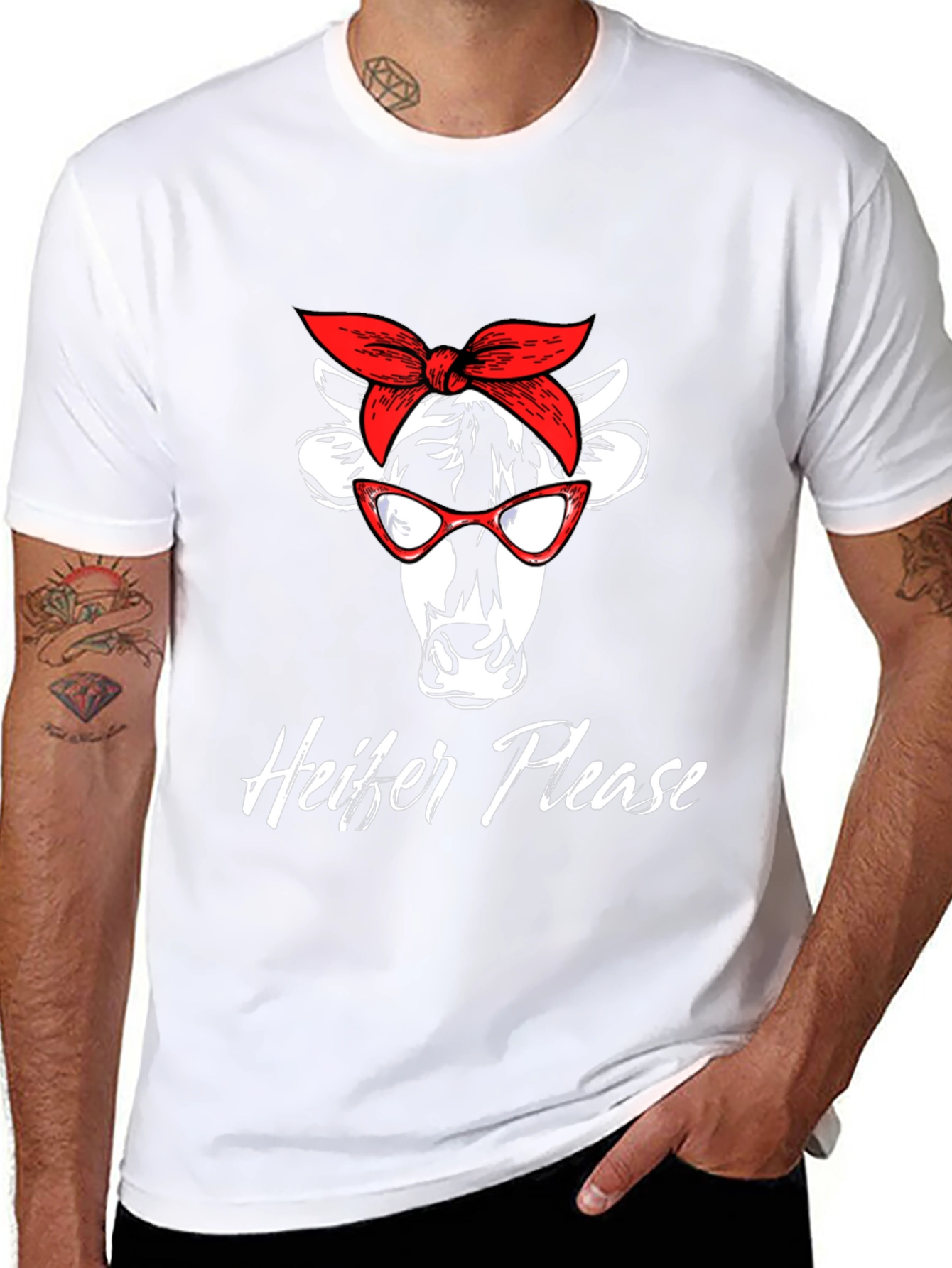 Heifer Please Graphic T-Shirt - Funny Cow Tee
