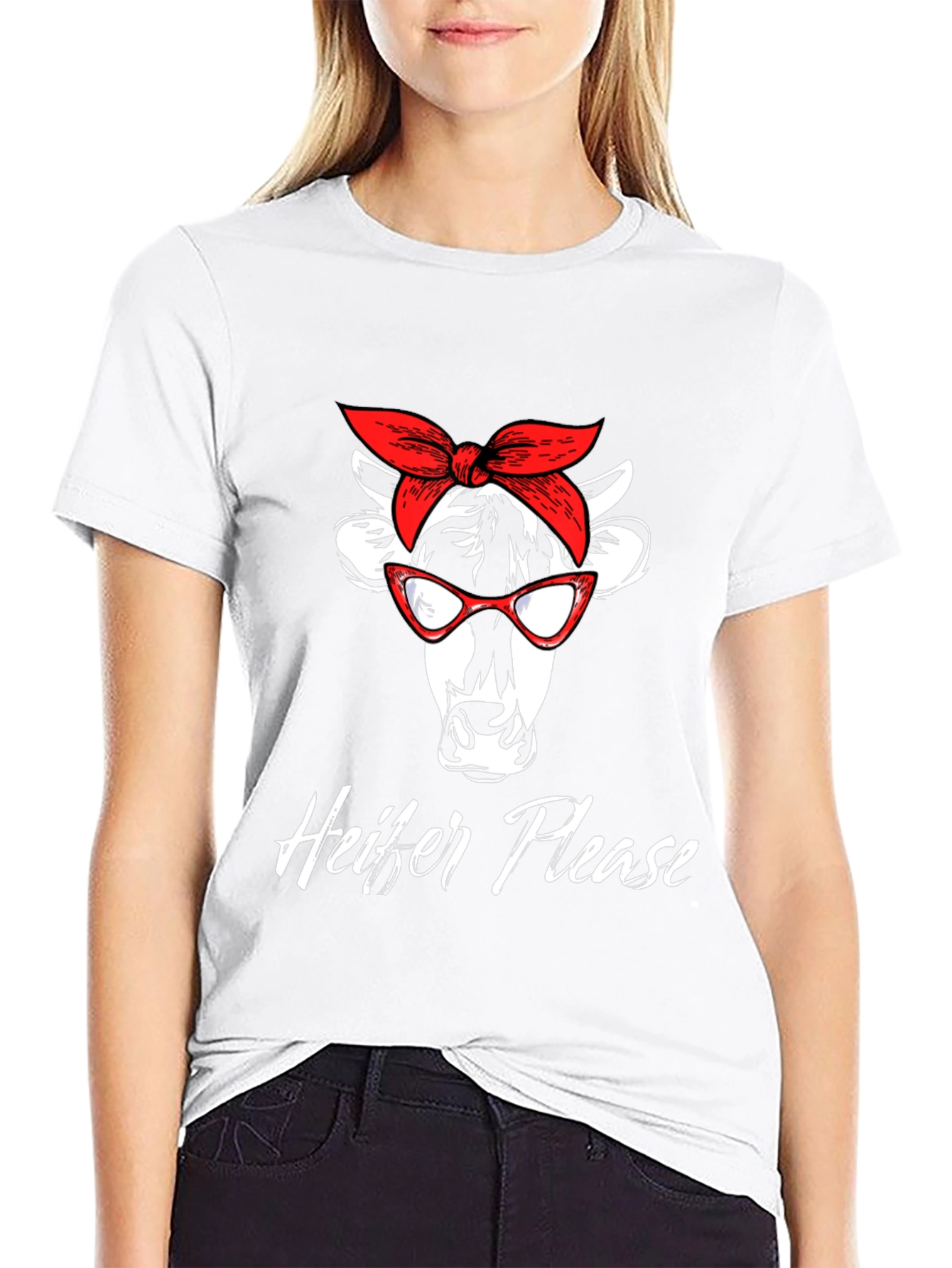 Heifer Please Graphic T-Shirt - Funny Cow Tee