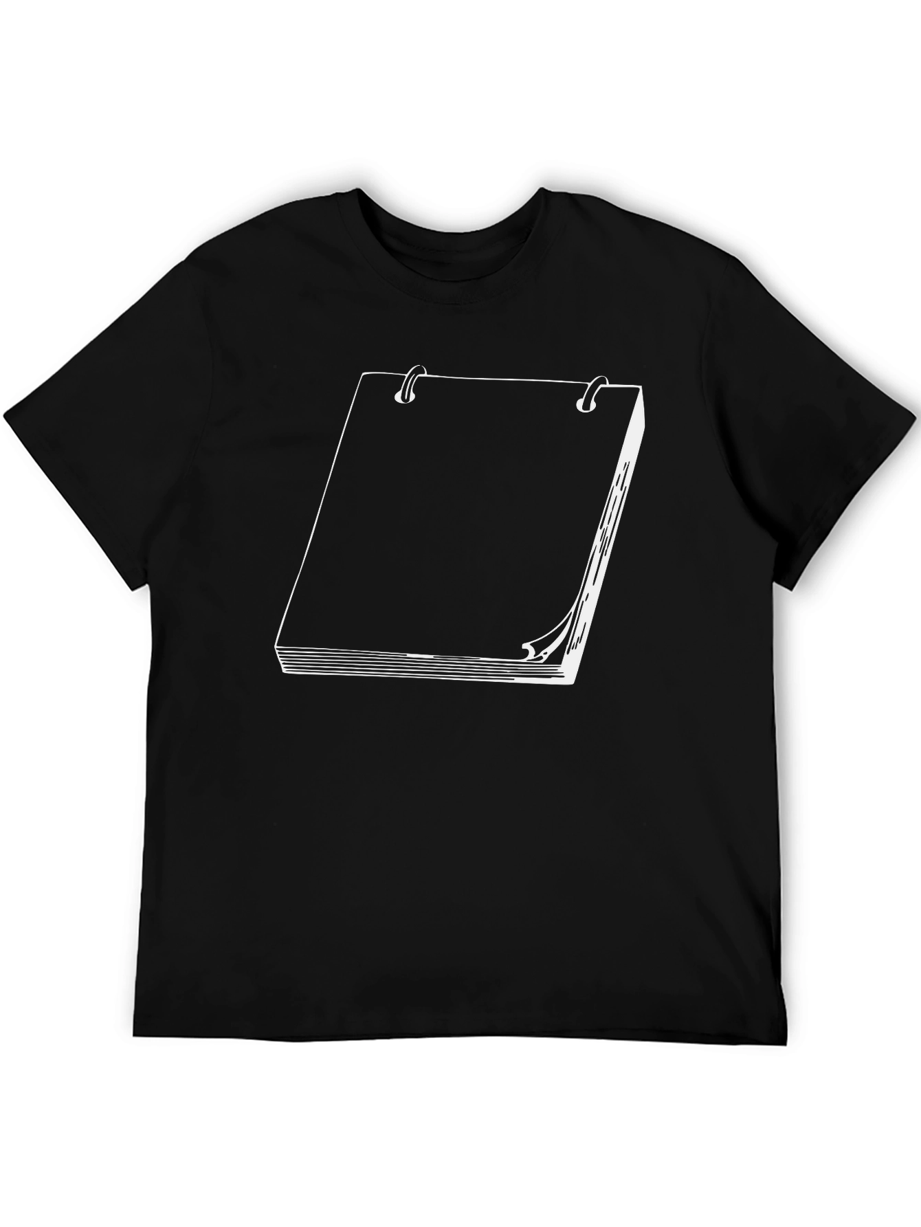 Sketchbook Graphic T-Shirt - Black Cotton Tee