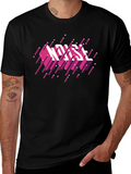 Retro Noise Graphic Black T-Shirt