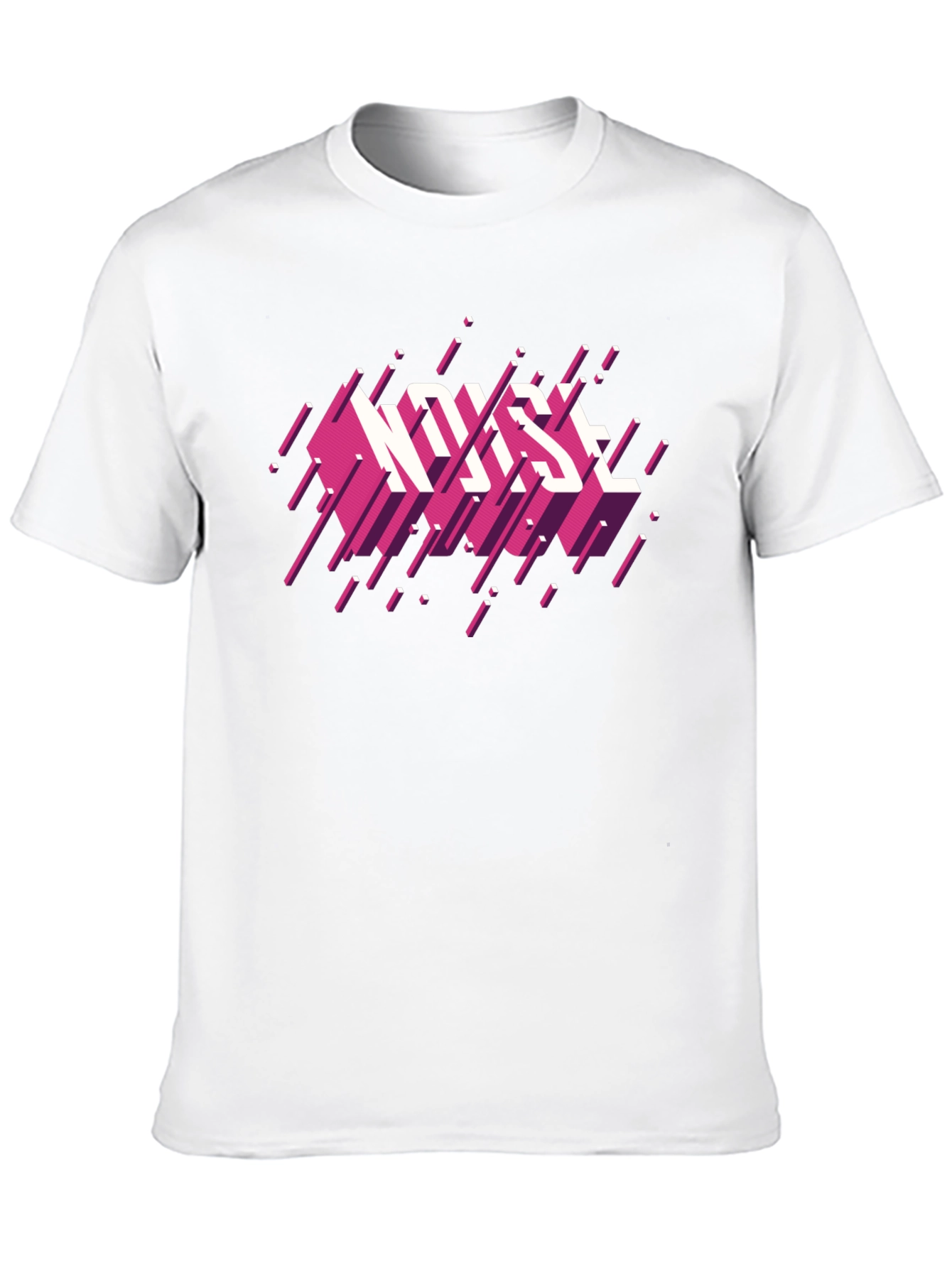 Retro Noise Graphic Black T-Shirt