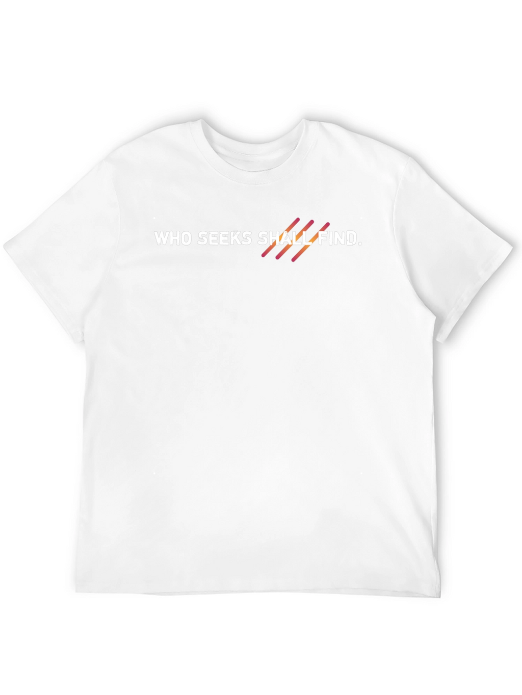 Who Seeks Shall Find Black Graphic Tee