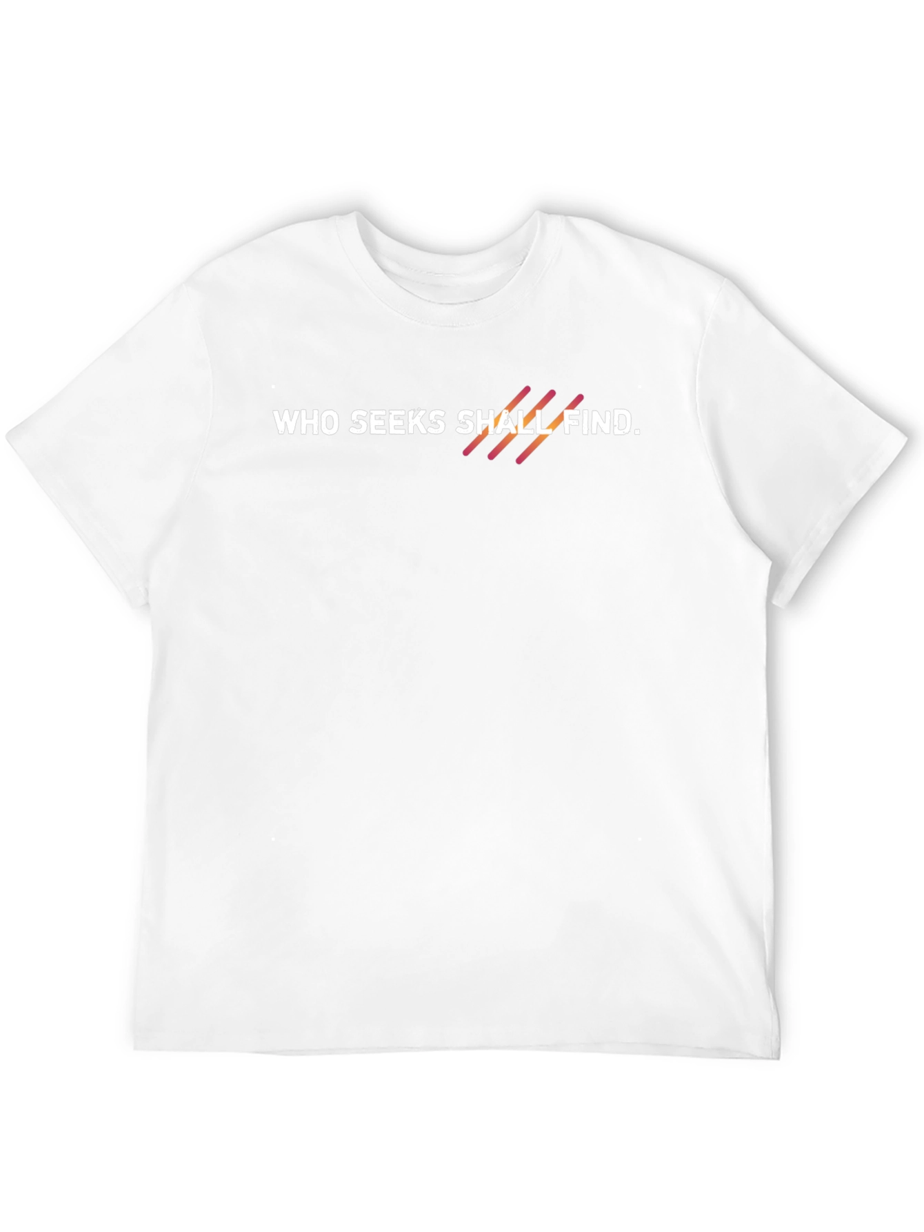 Who Seeks Shall Find Black Graphic Tee