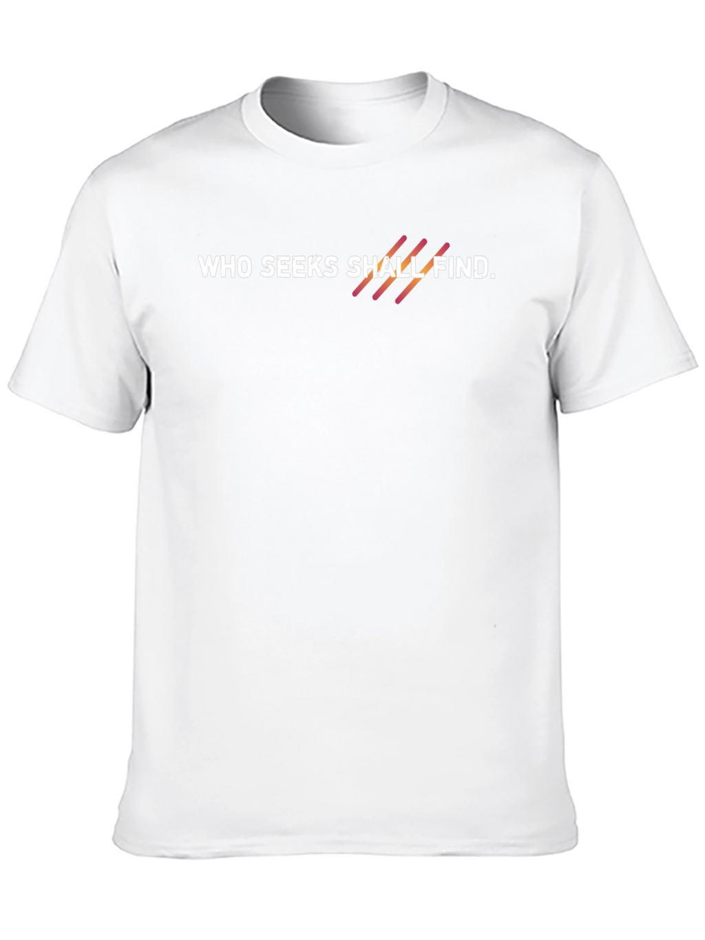 Who Seeks Shall Find Black Graphic Tee