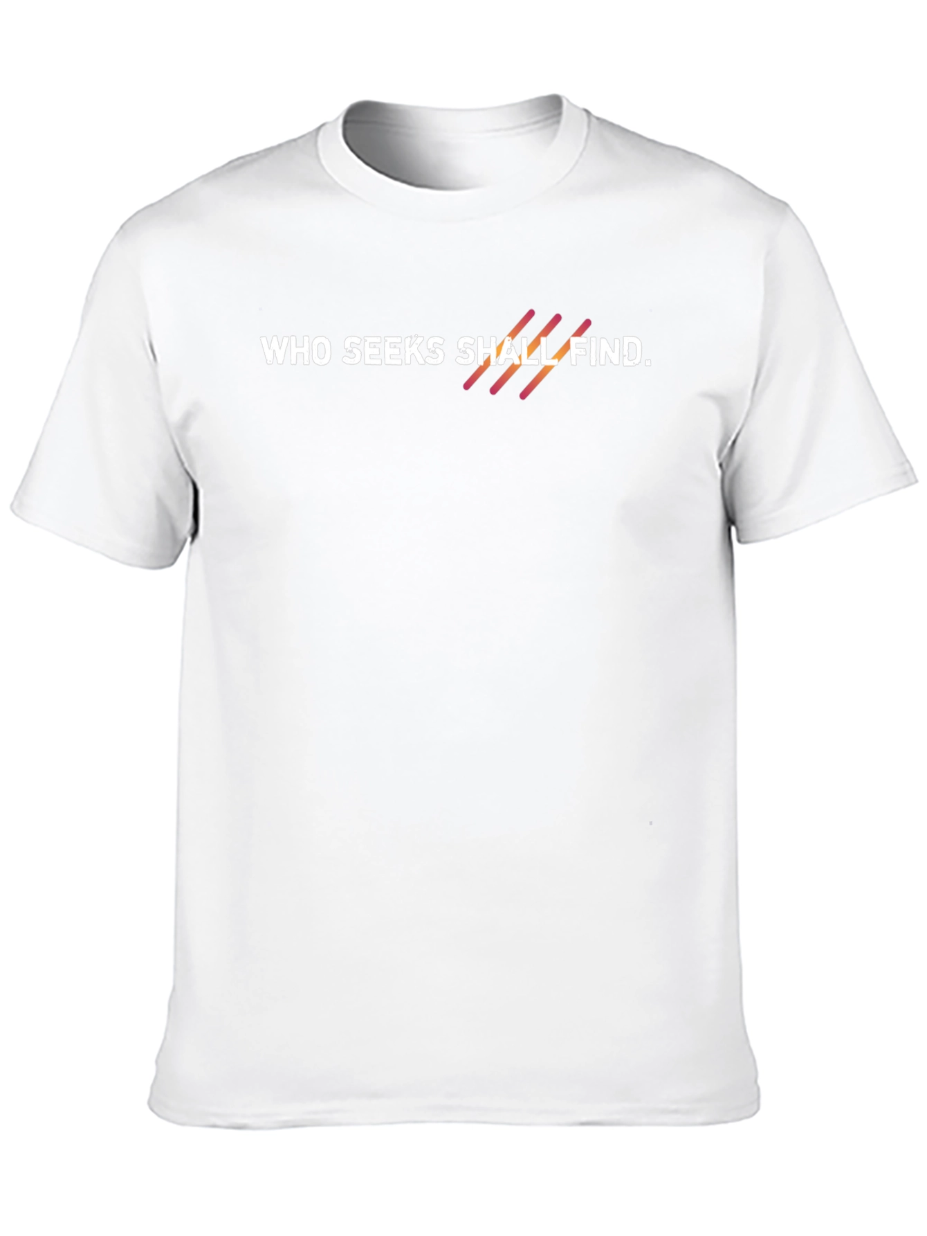 Who Seeks Shall Find Black Graphic Tee